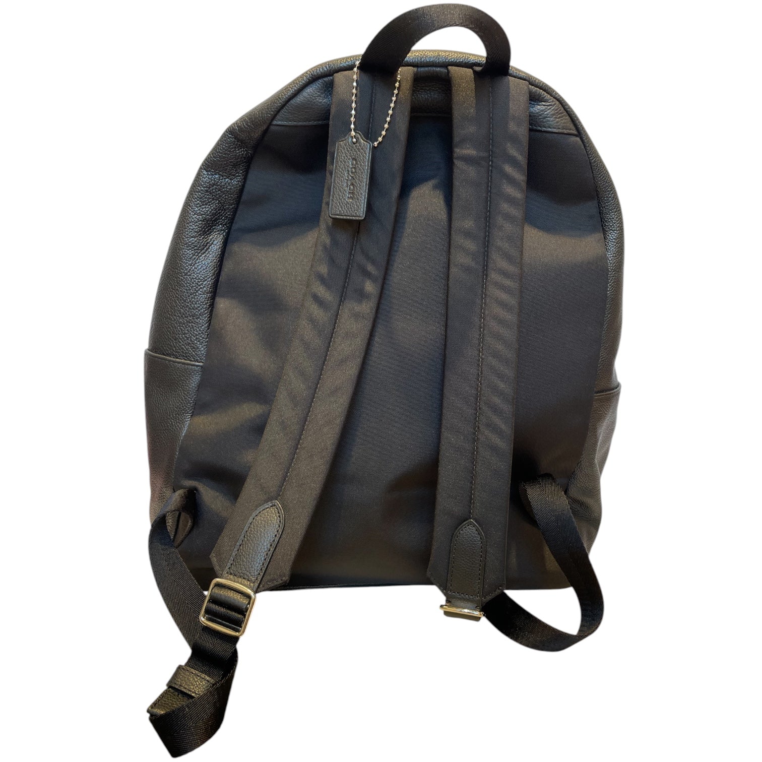 COACH/Backpack/Leather/BLK/shearling campus bag view 2