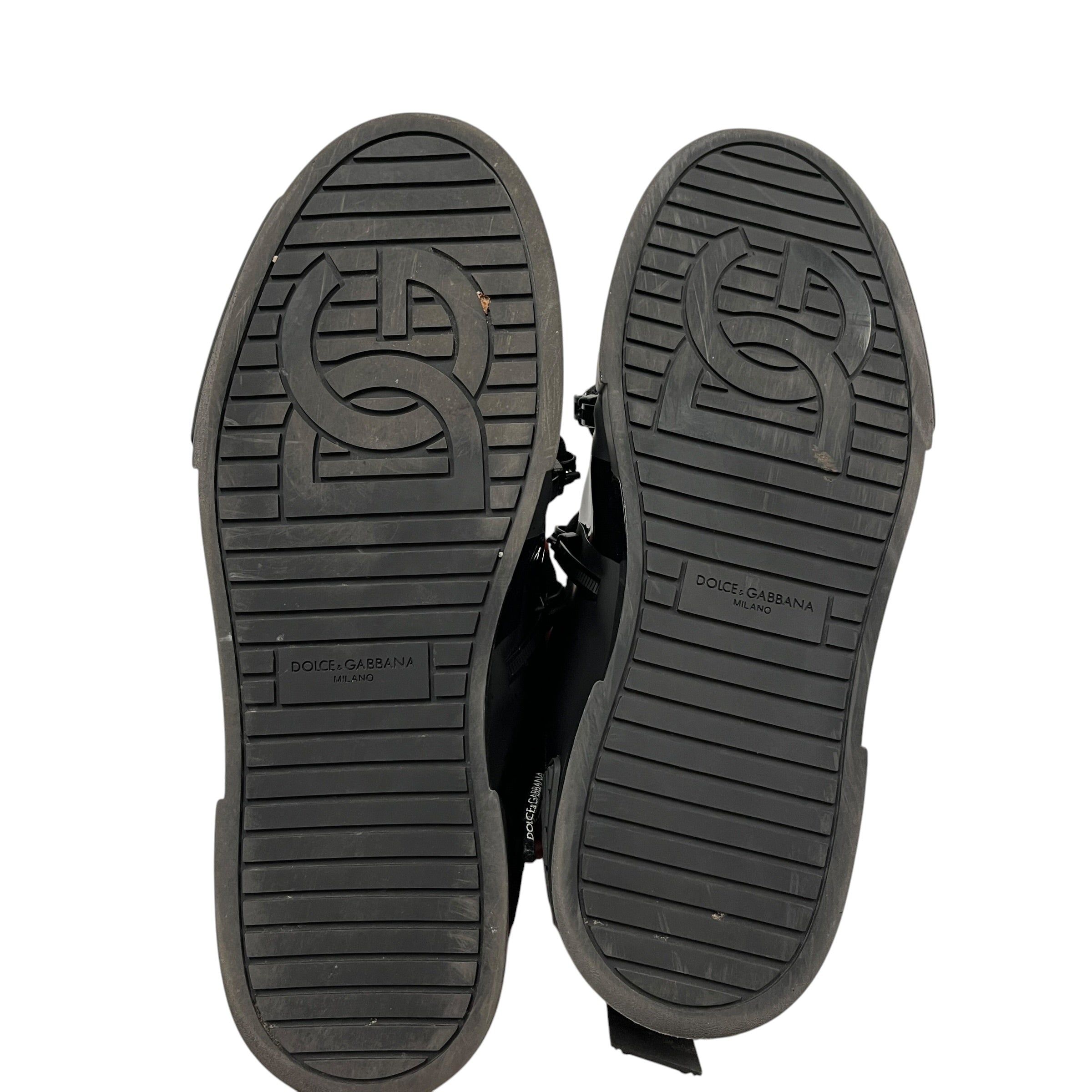 DOLCE&GABBANA/Low-Sneakers/US 9/Leather/BLK/U-Tip/PORTOFINO PATENT view 4