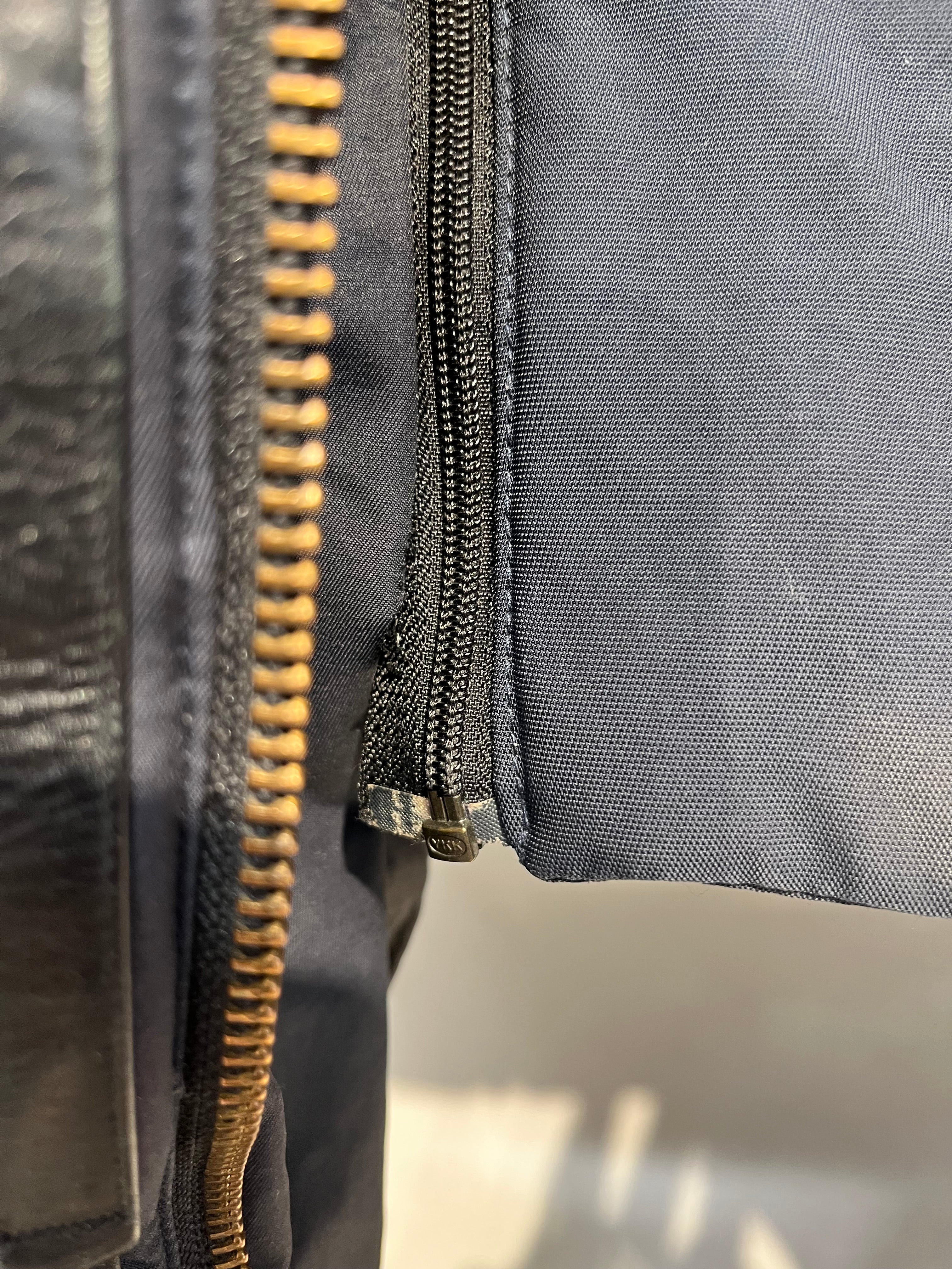 MACKAGE/Puffer Jkt/42/Polyester/NVY/fur hood gold hardware view 5