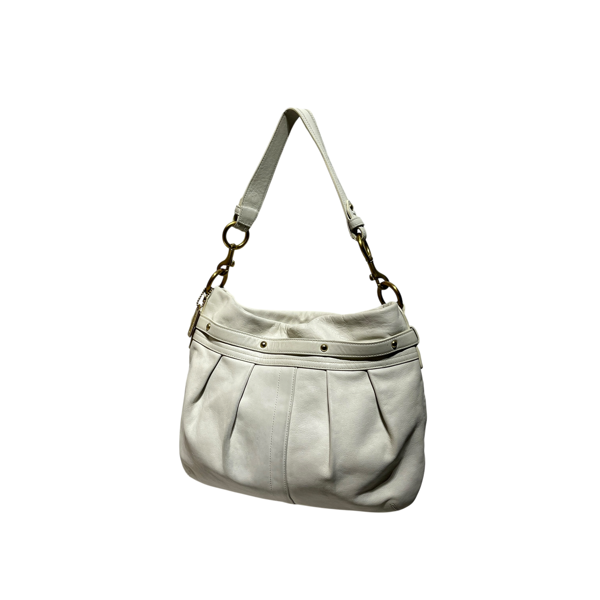 COACH/Cross Body Bag/Leather/WHT/HAMPTONS HOBO view 1