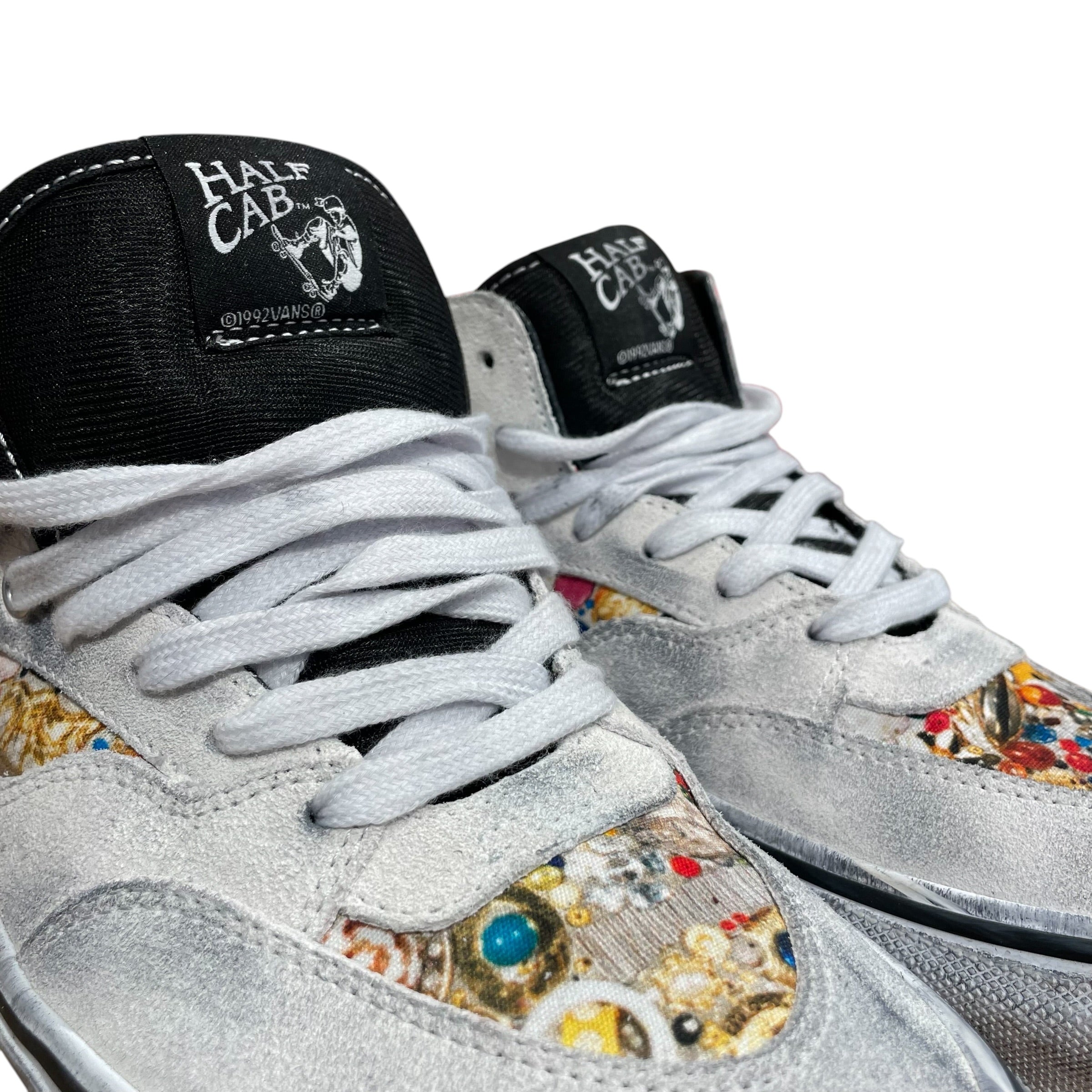 VANS/Supreme/Low-Sneakers/US 10.5/All Over Print/WHT/Mike Kelly Half Cab view 8