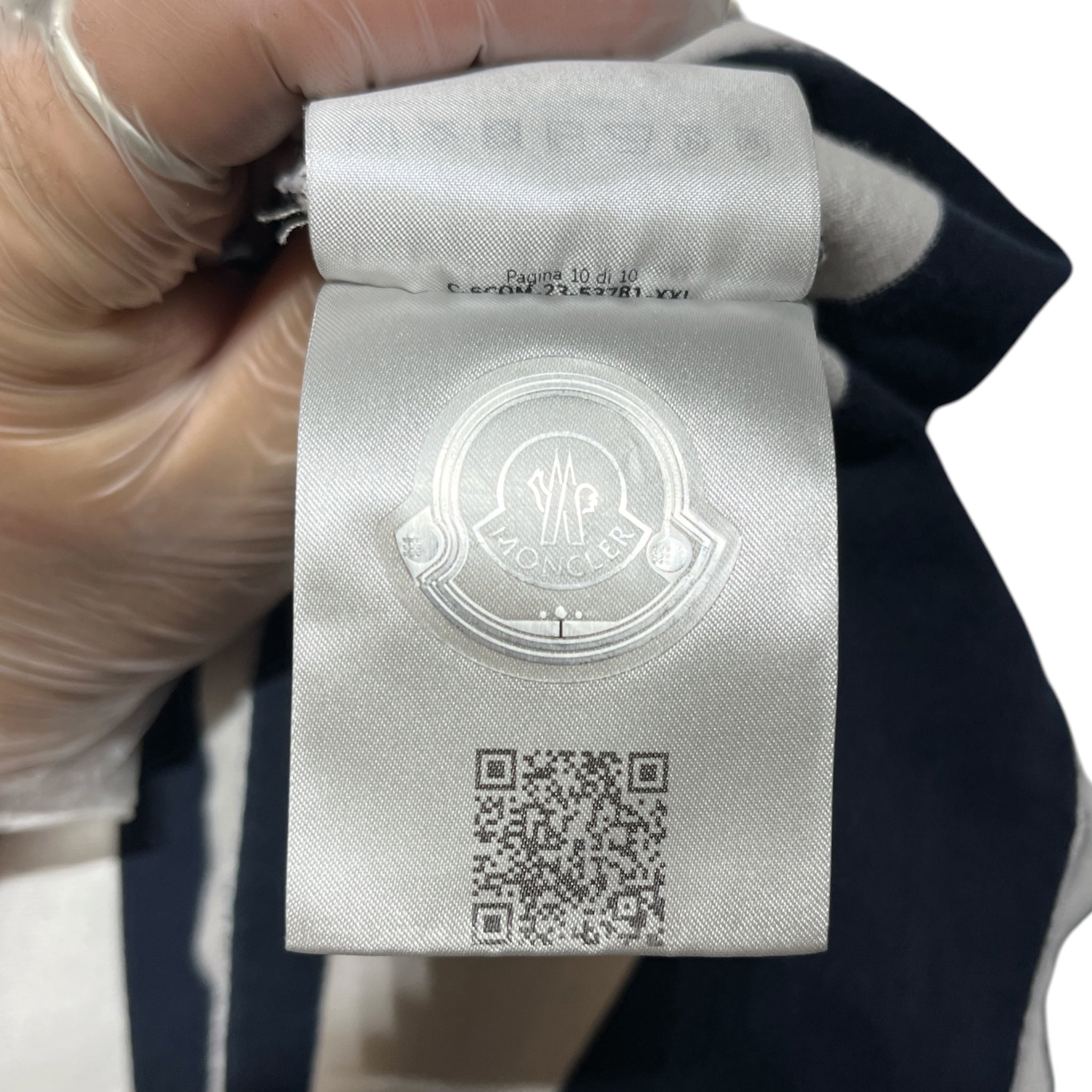 MONCLER/Polo Shirt/XXL/Cotton/NVY/Stripe/ view 5