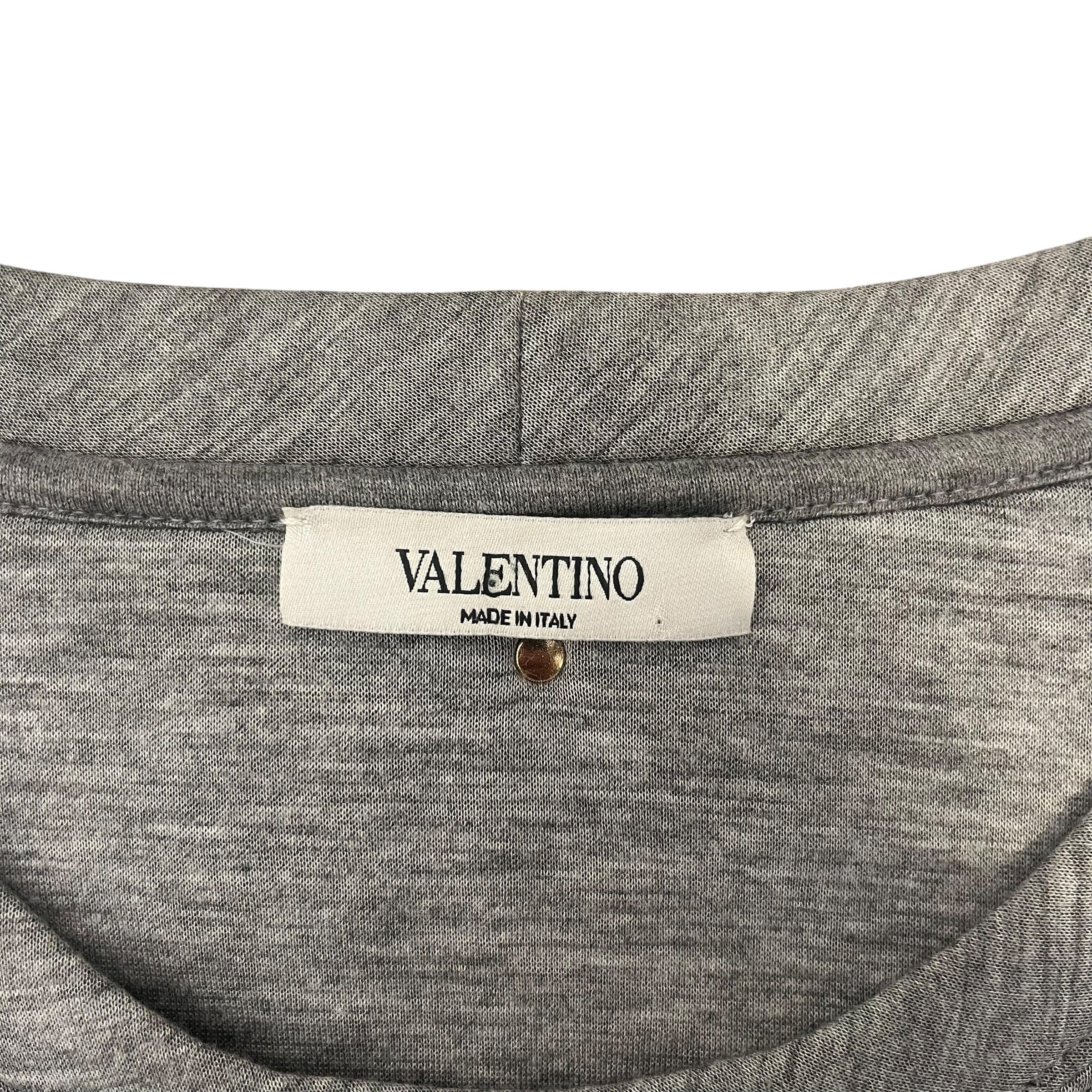 VALENTINO/Sweatshirt/M/Cotton/GRY/SNGLE STUD SWEATSHIRT view 4