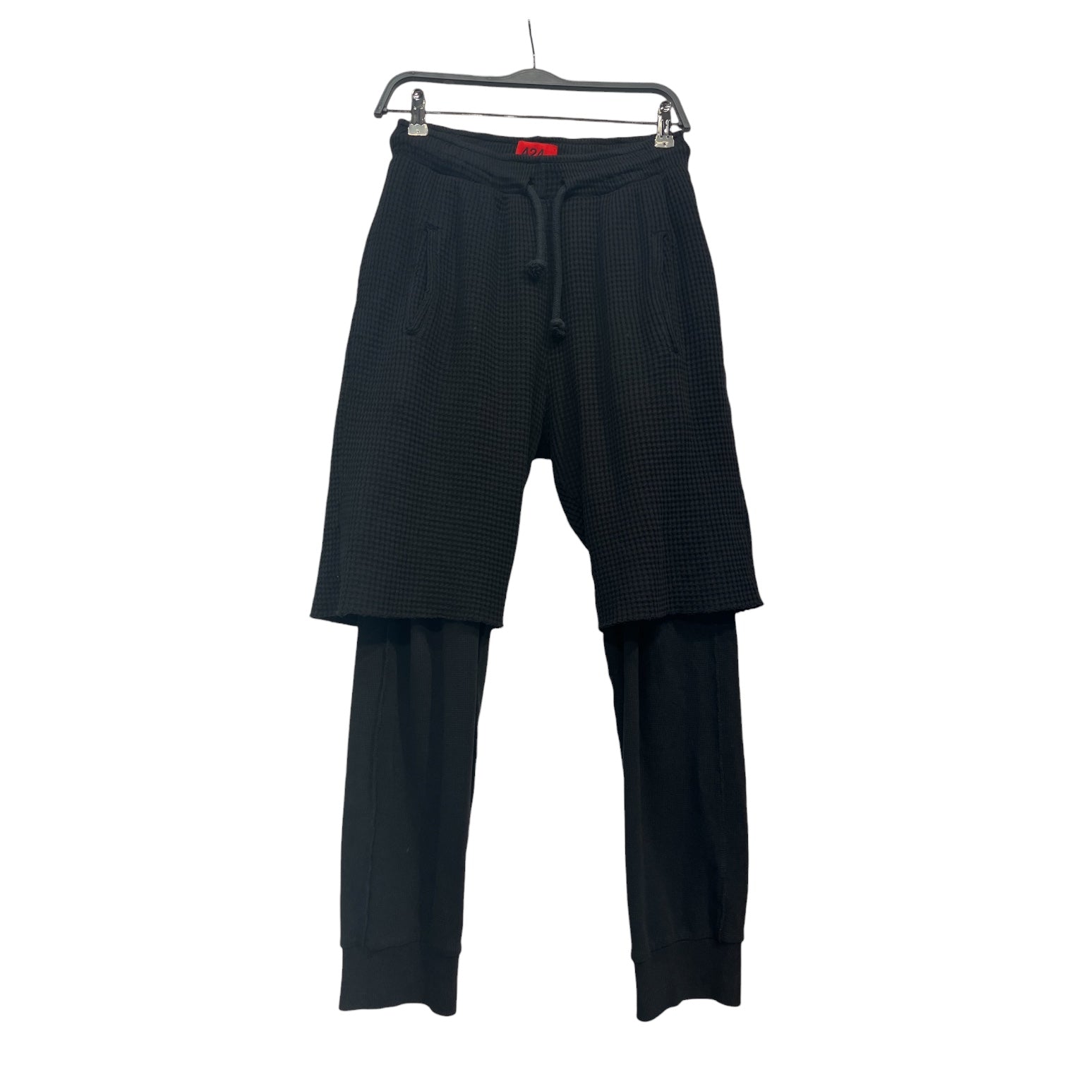 424(FourTwoFour)/Pants/S/Cotton/BLK/jogger shorts view 1