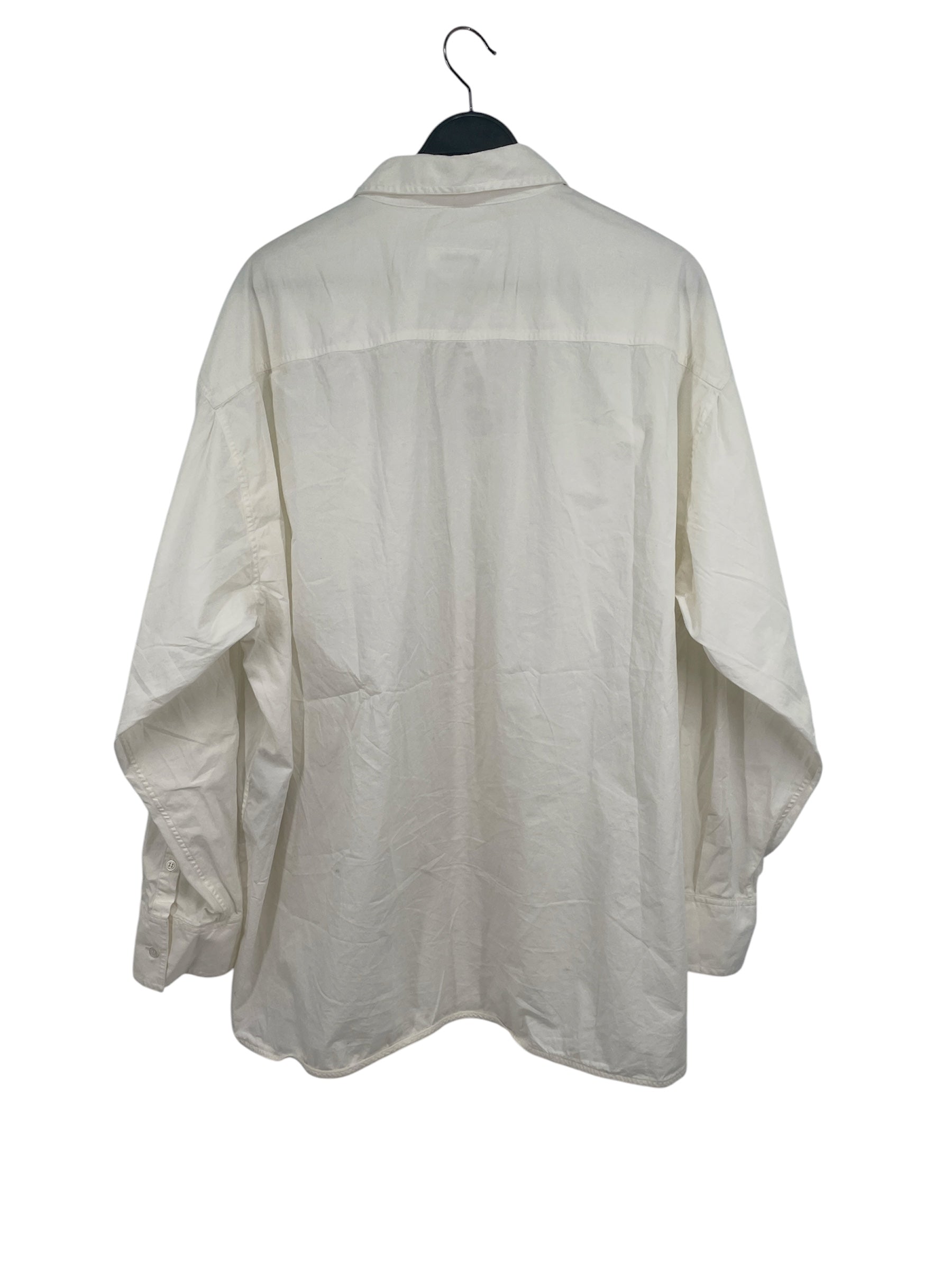 MM6/LS Shirt/52/Cotton/WHT/YLW TAG view 3