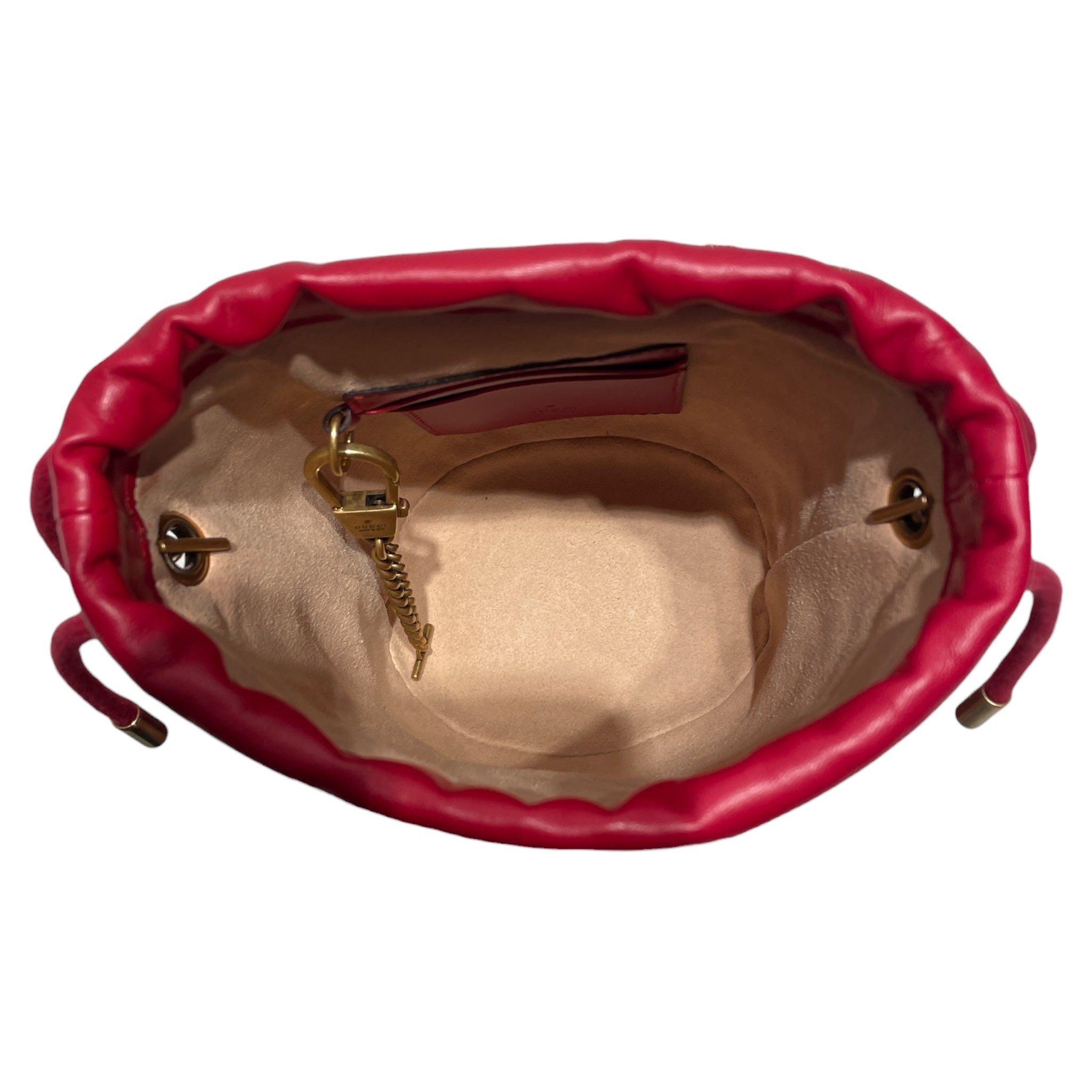 GUCCI/Cross Body Bag/RED/Marmot Red Bucket Bag view 4