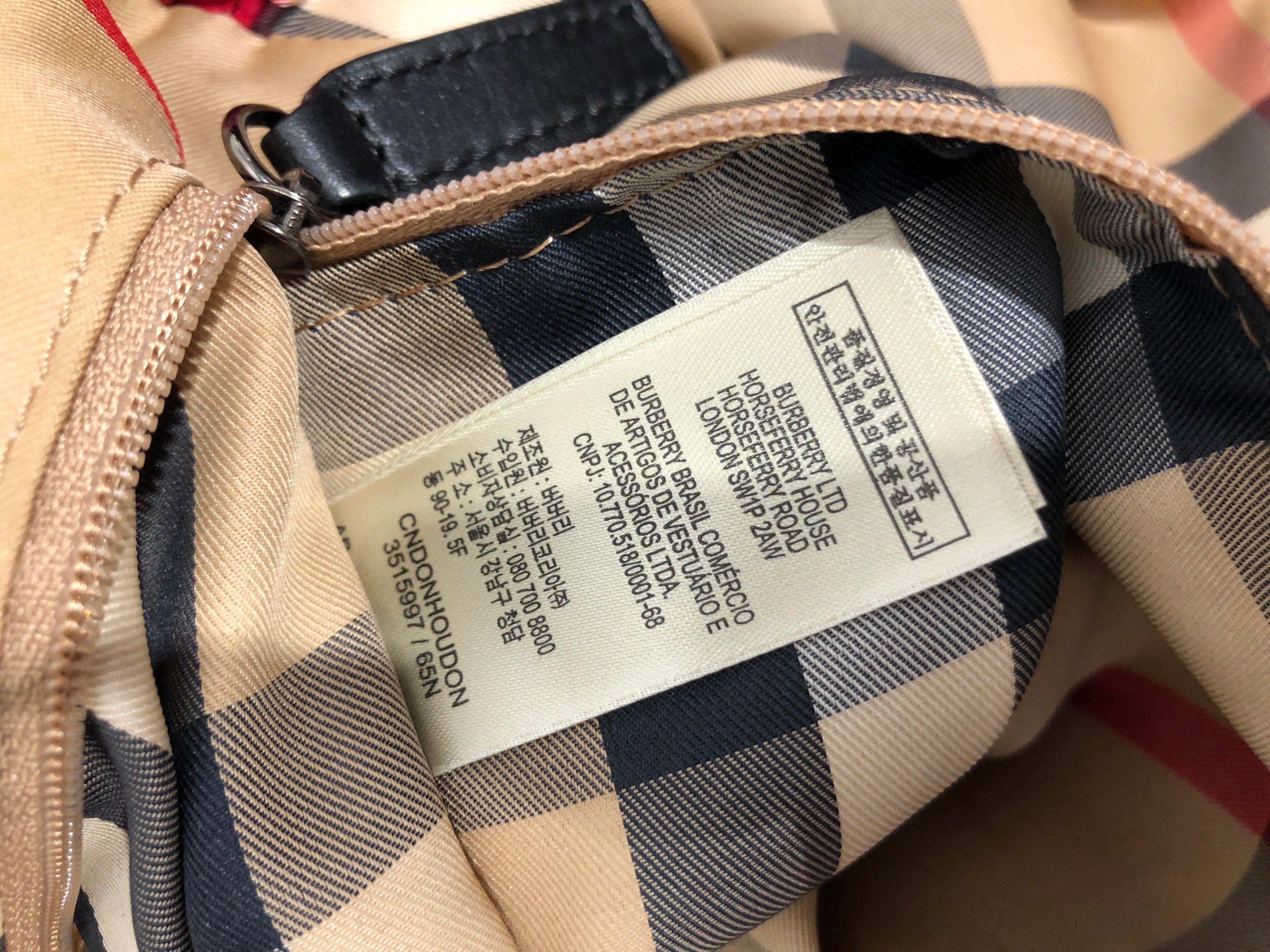 BURBERRY/Hand Bag/Nylon/RED/Large tote bag w tassle view 7