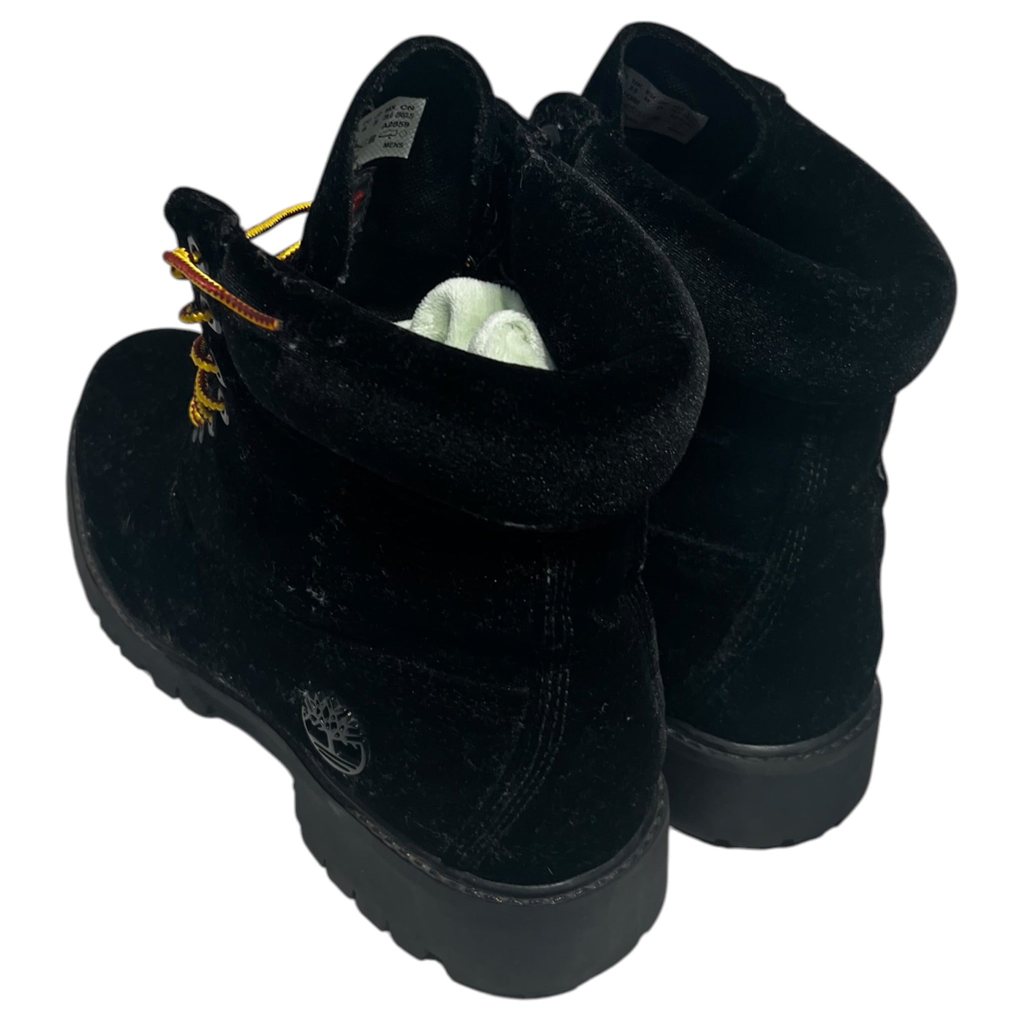 Timberland/OFF-WHITE/Lace Up Boots/US 10/Monogram/Velour/BLK/ view 2