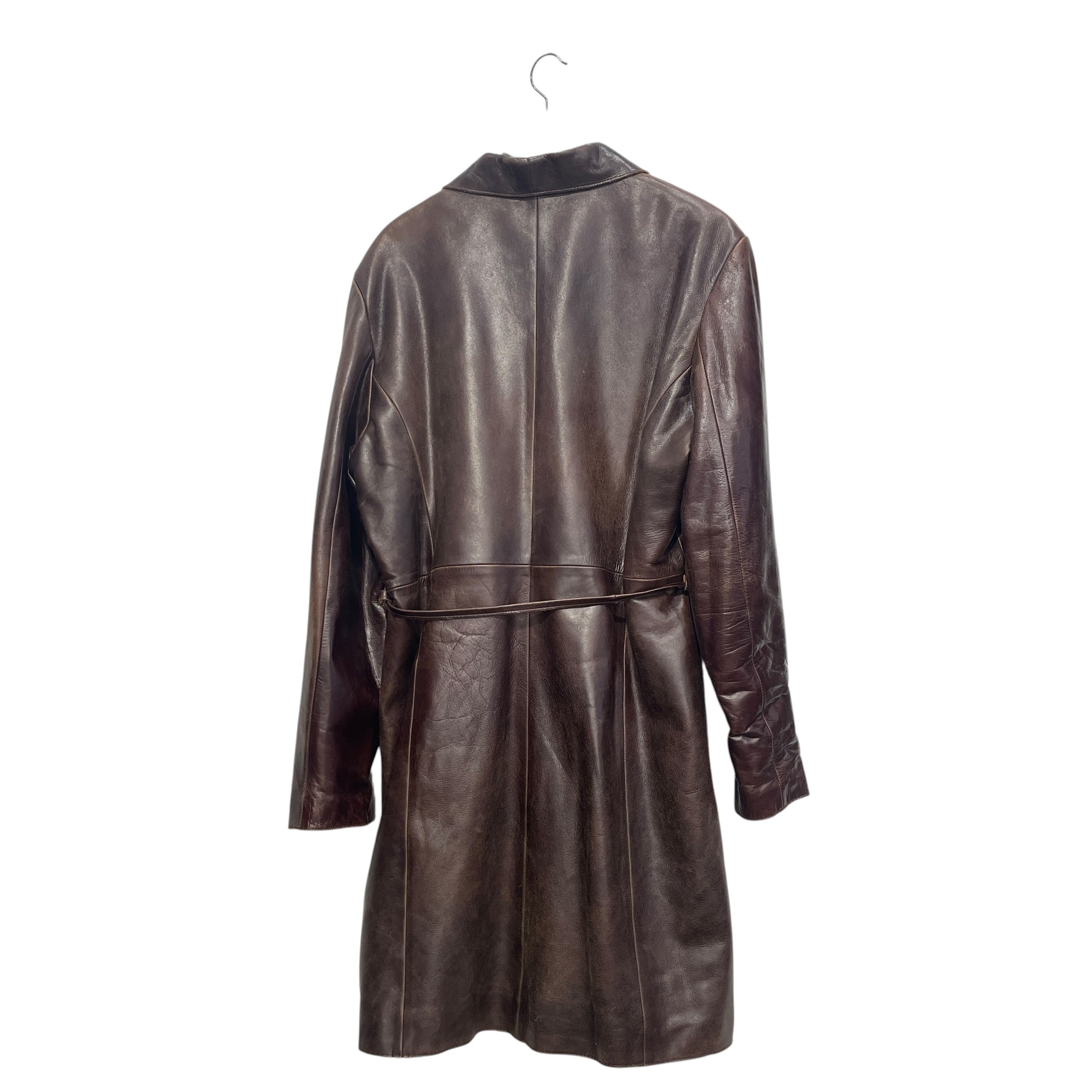 AMBITION NY/Vintage/Leather Jkt/XXXL/Leather/BRW/purple irredescent lining view 2