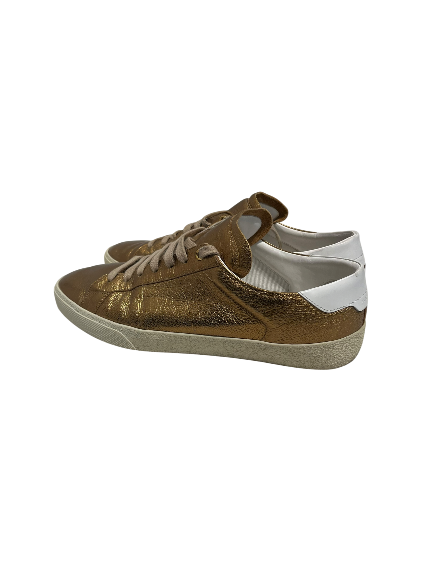 SAINT LAURENT/Low-Sneakers/EU 43.5/Leather/GLD/472370 METALLIC view 2
