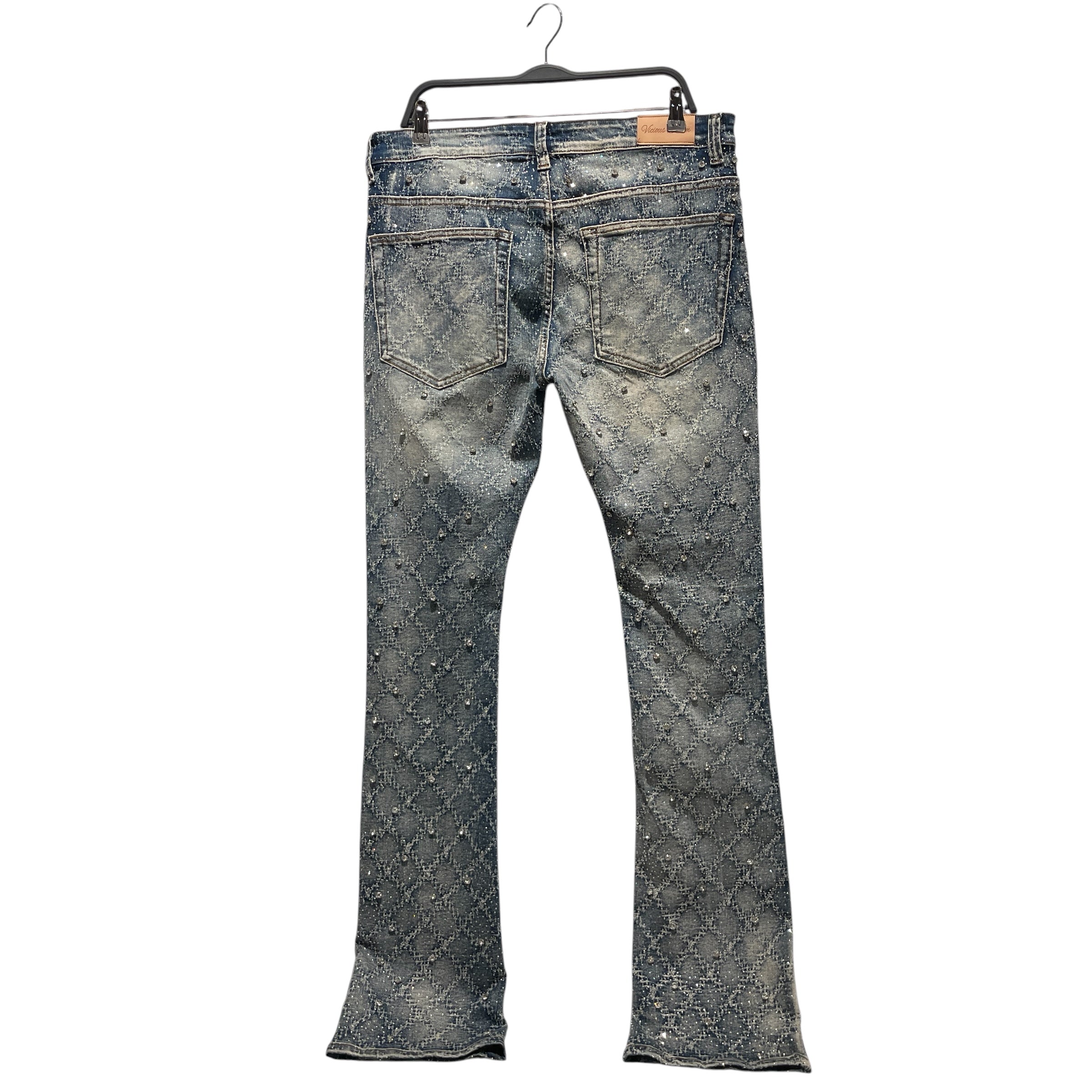 VICIOUS DENIM/Skinny Pants/34/Cotton/BLU/STUDDED view 2