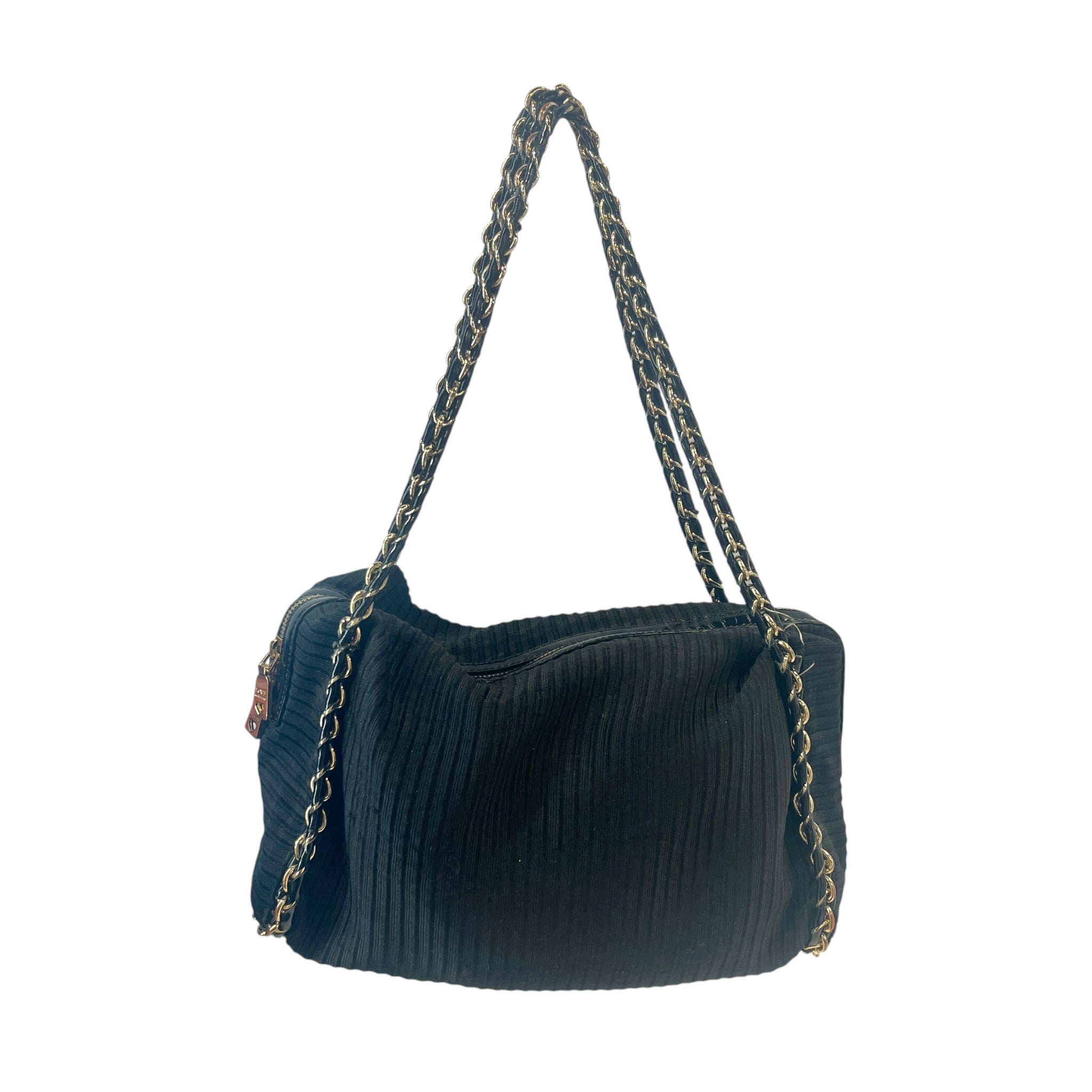 LOVE MOSCHINO/Hand Bag/Polyester/BLK/GOLD CHAIN view 1