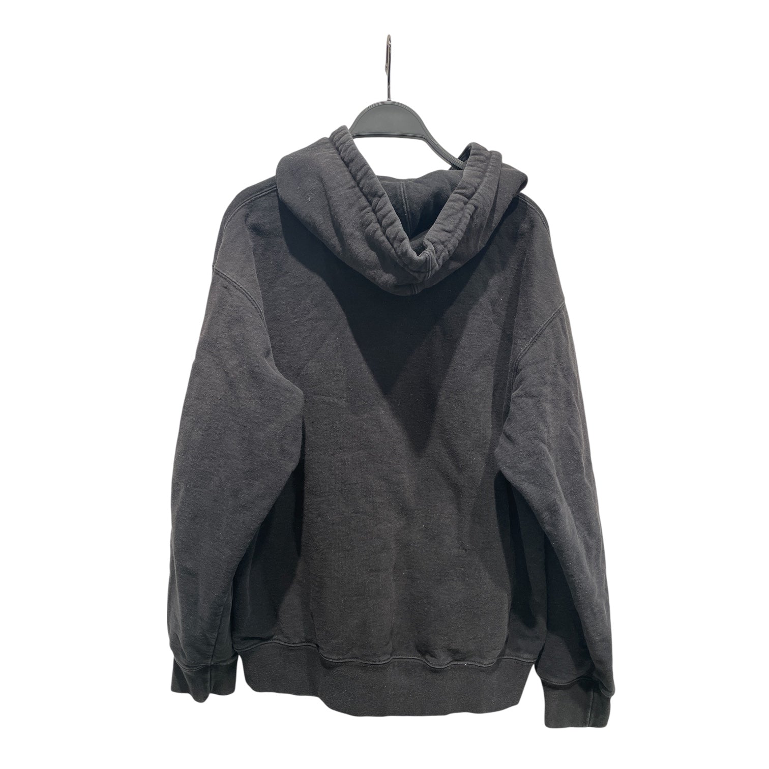 Supreme/Zip Up Hoodie/M/Cotton/BLK/Black Logo Zip Up view 2