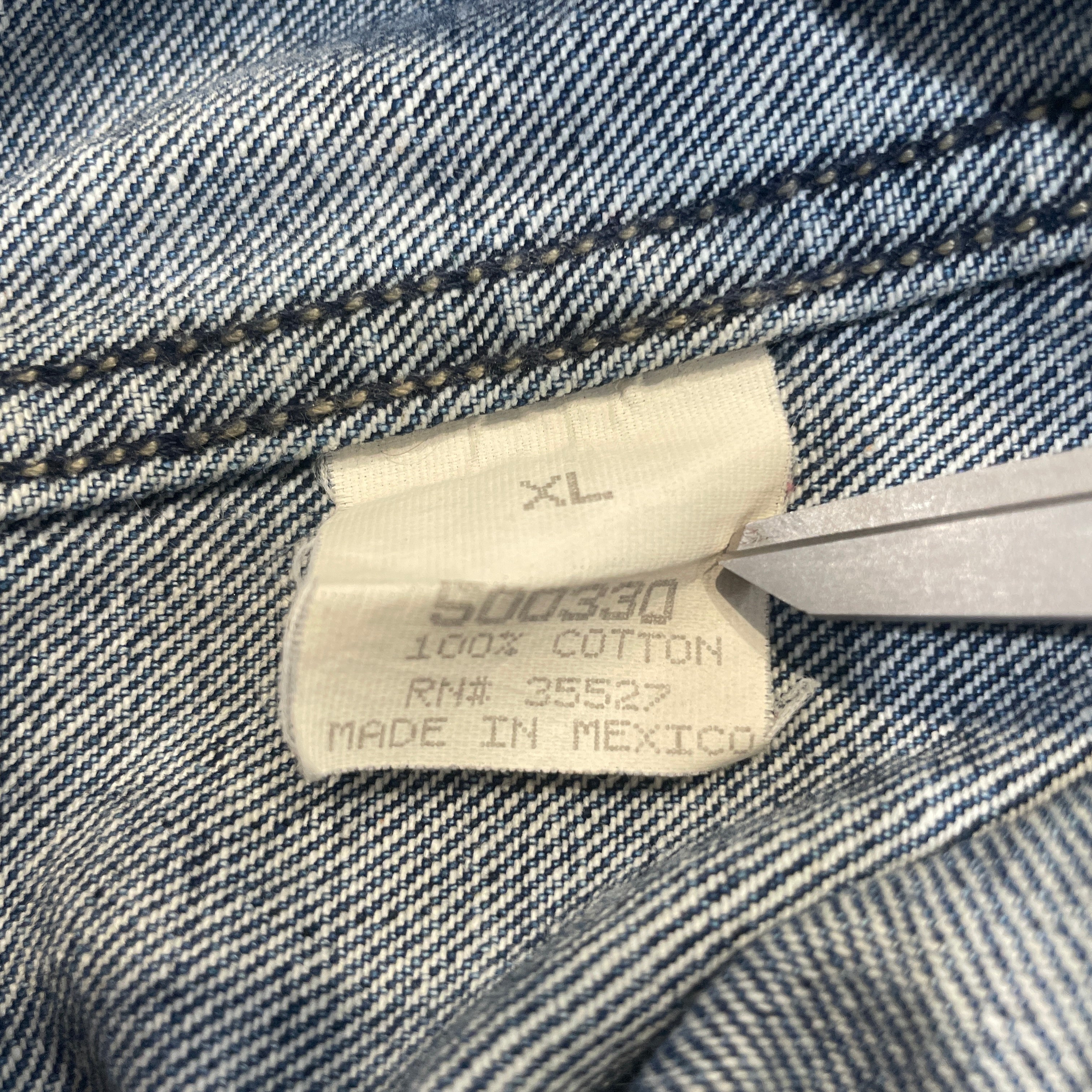 MARITHE FRANCOIS GIRBAUD/Denim Jkt/XL/Denim/NVY/Multi-Pocket Button-up Jacket view 4