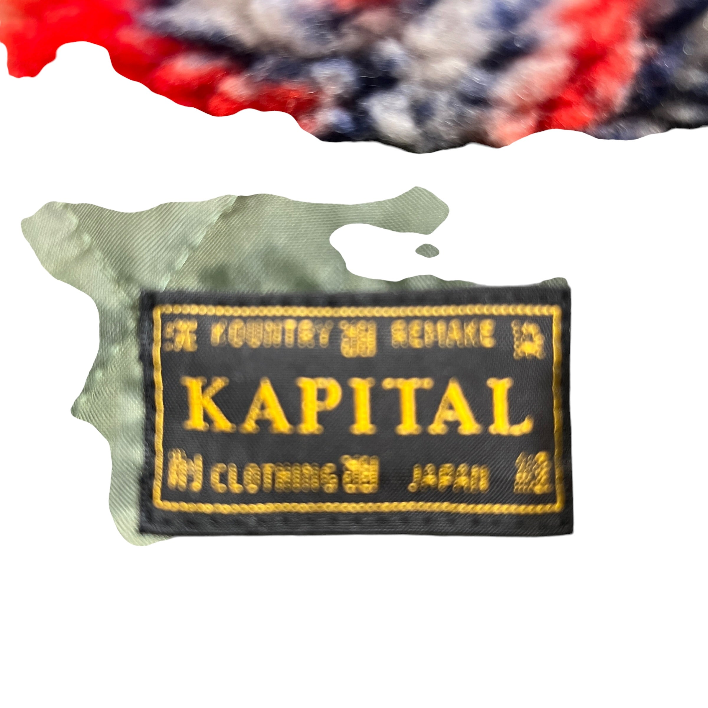 KAPITAL/Fleece Jkt/3/Cotton/CRM/All Over Print/8T6 BOA Fleece Drizzler jkt view 3