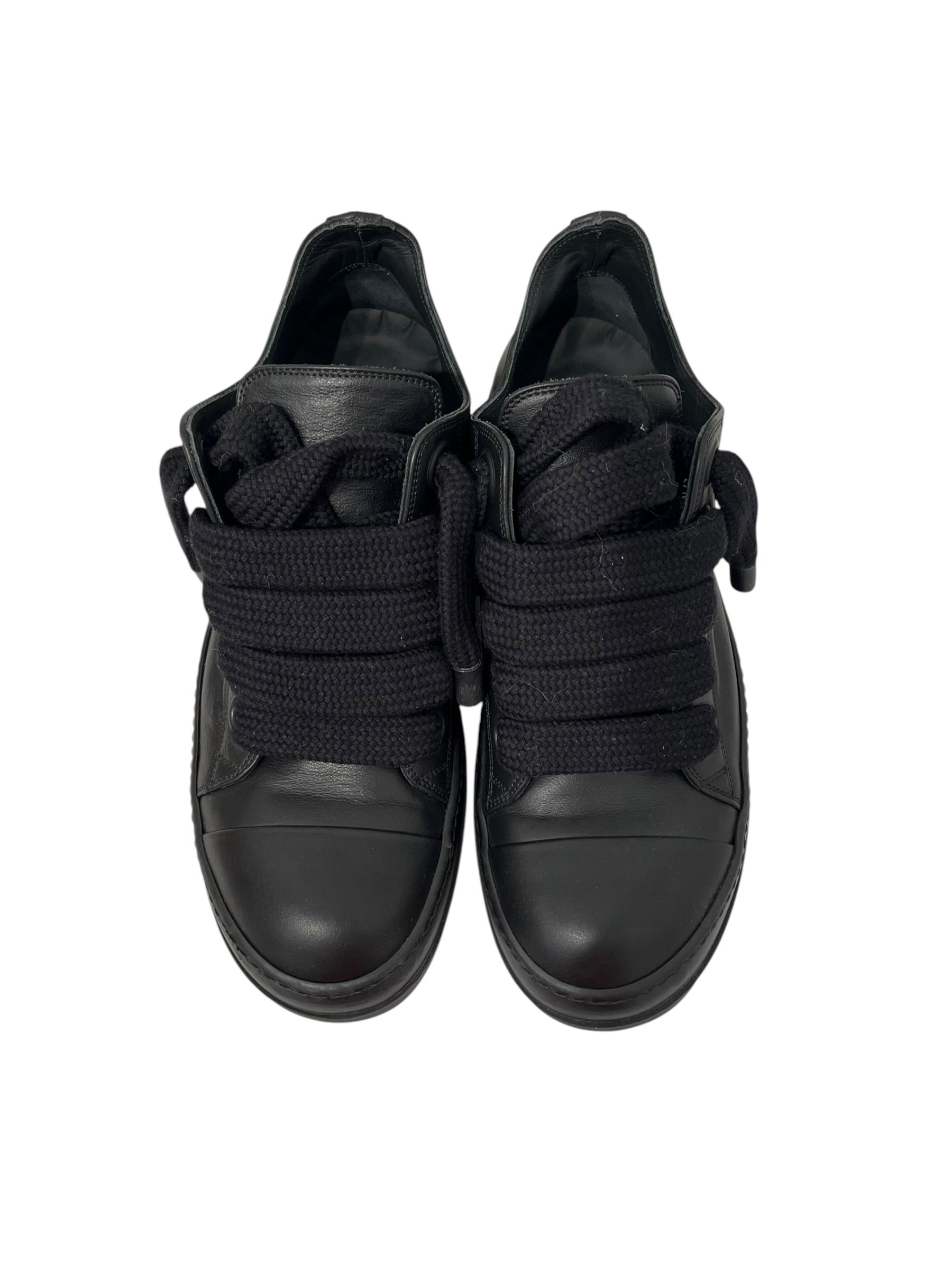 Rick Owens/Low-Sneakers/EU 43/Leather/BLK/JUMBO LACE RAMONE LOW view 5