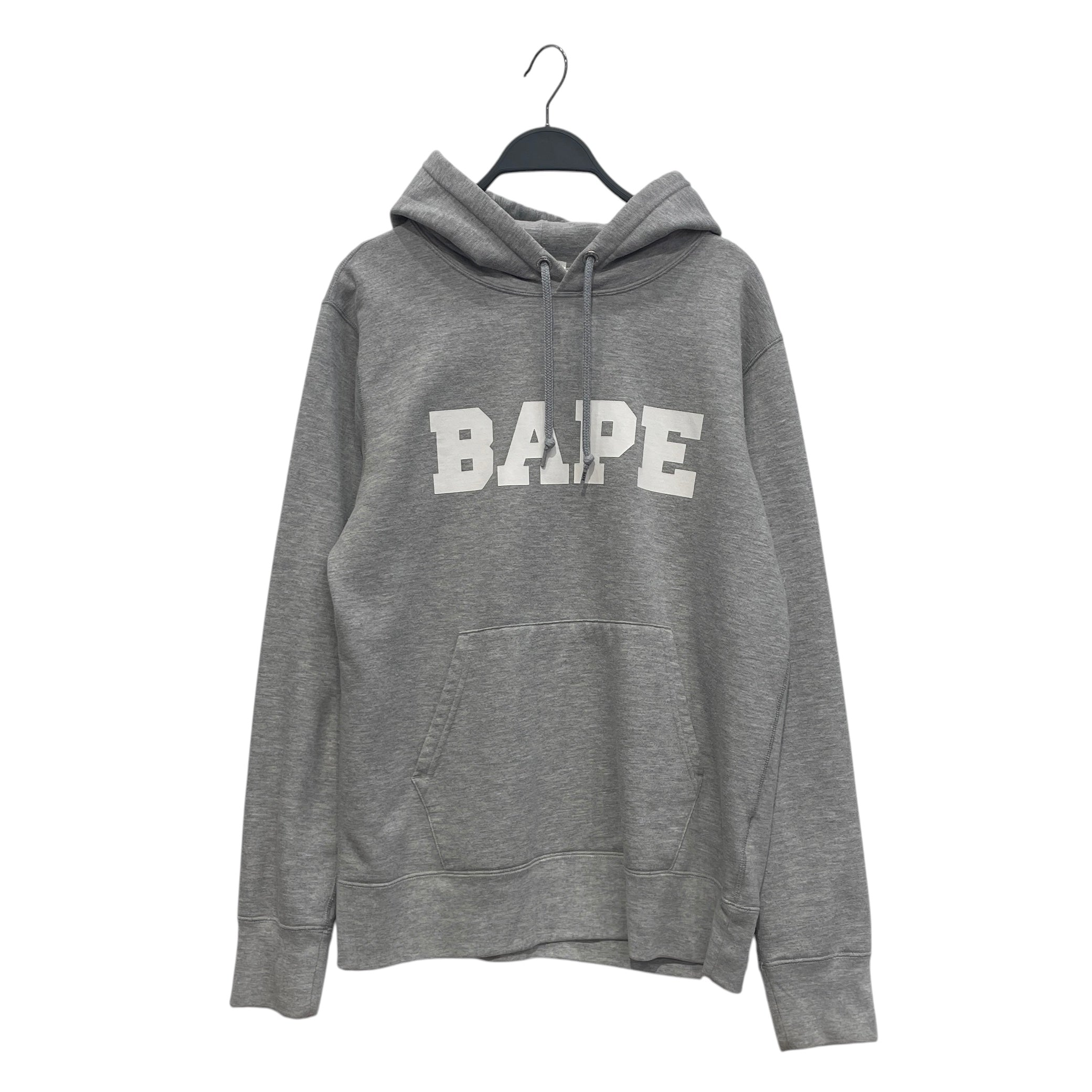 A BATHING APE/Hoodie/L/Cotton/GRY/FAMILY BAG HOODIE view 1