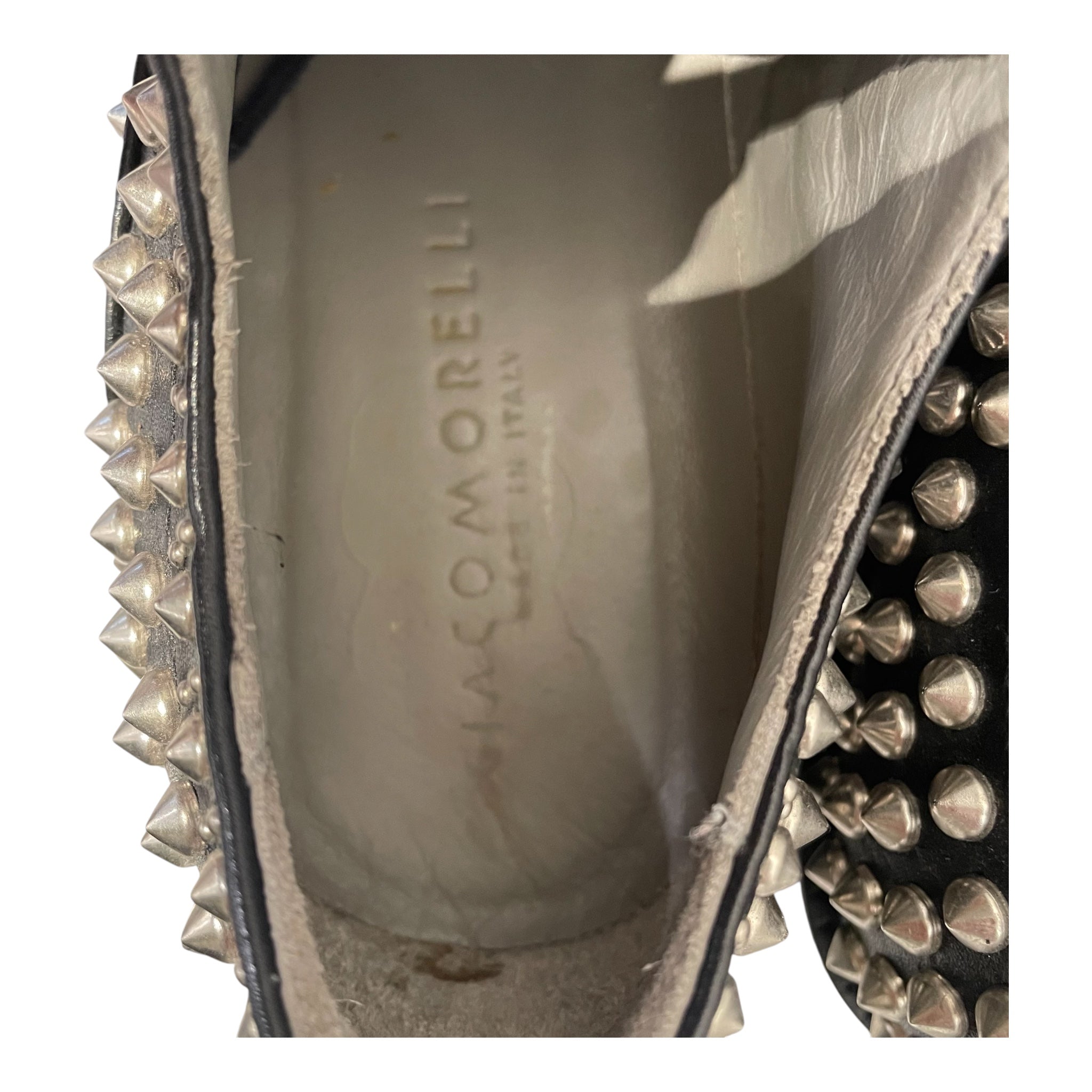 GIACOMERELLI/Loafers/EU 36/Leather/BLK/STUDDED view 3