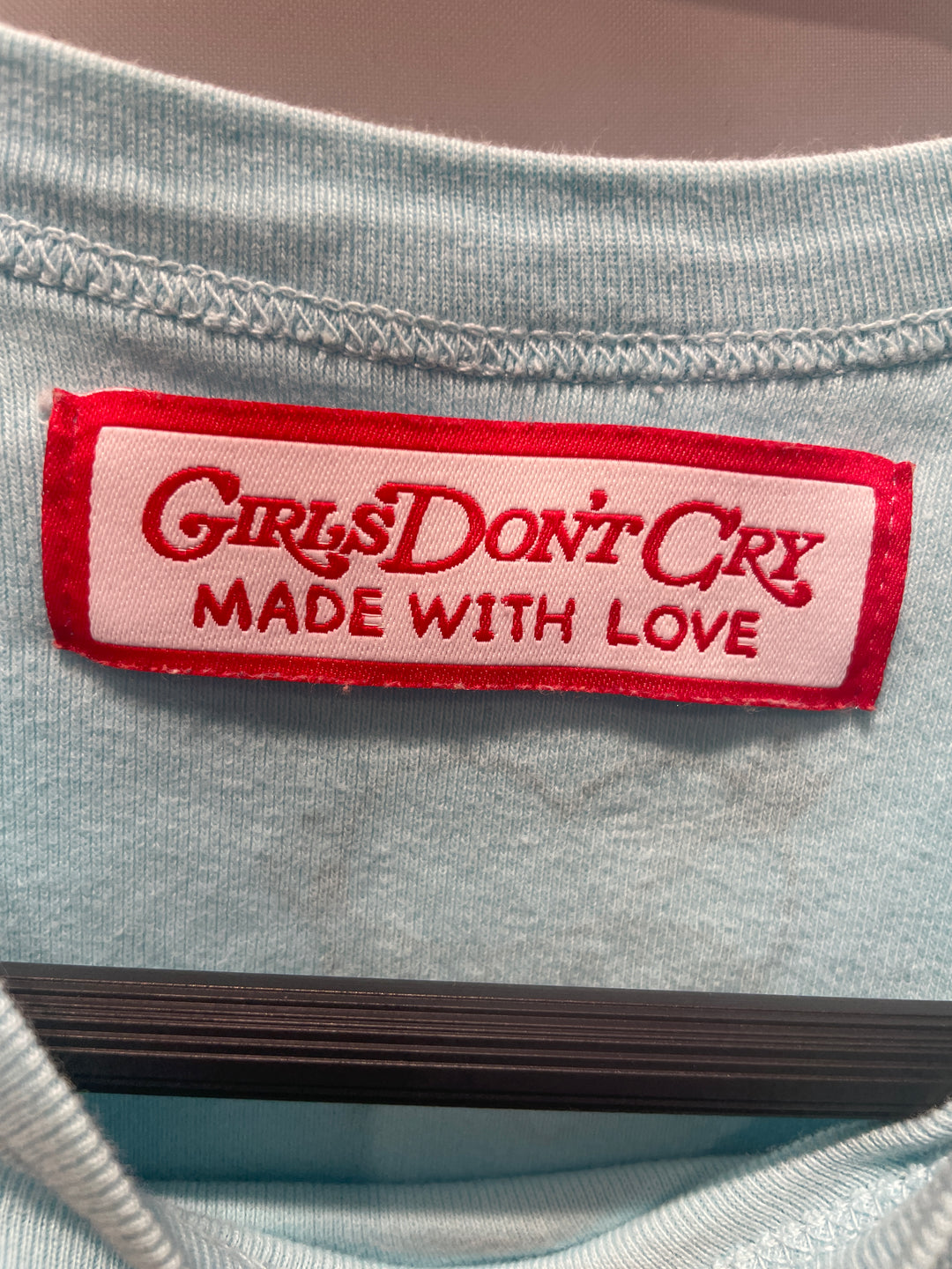 Girls Don't Cry/T-Shirt/S/Cotton/BLU/Girls Don't Cry Baby