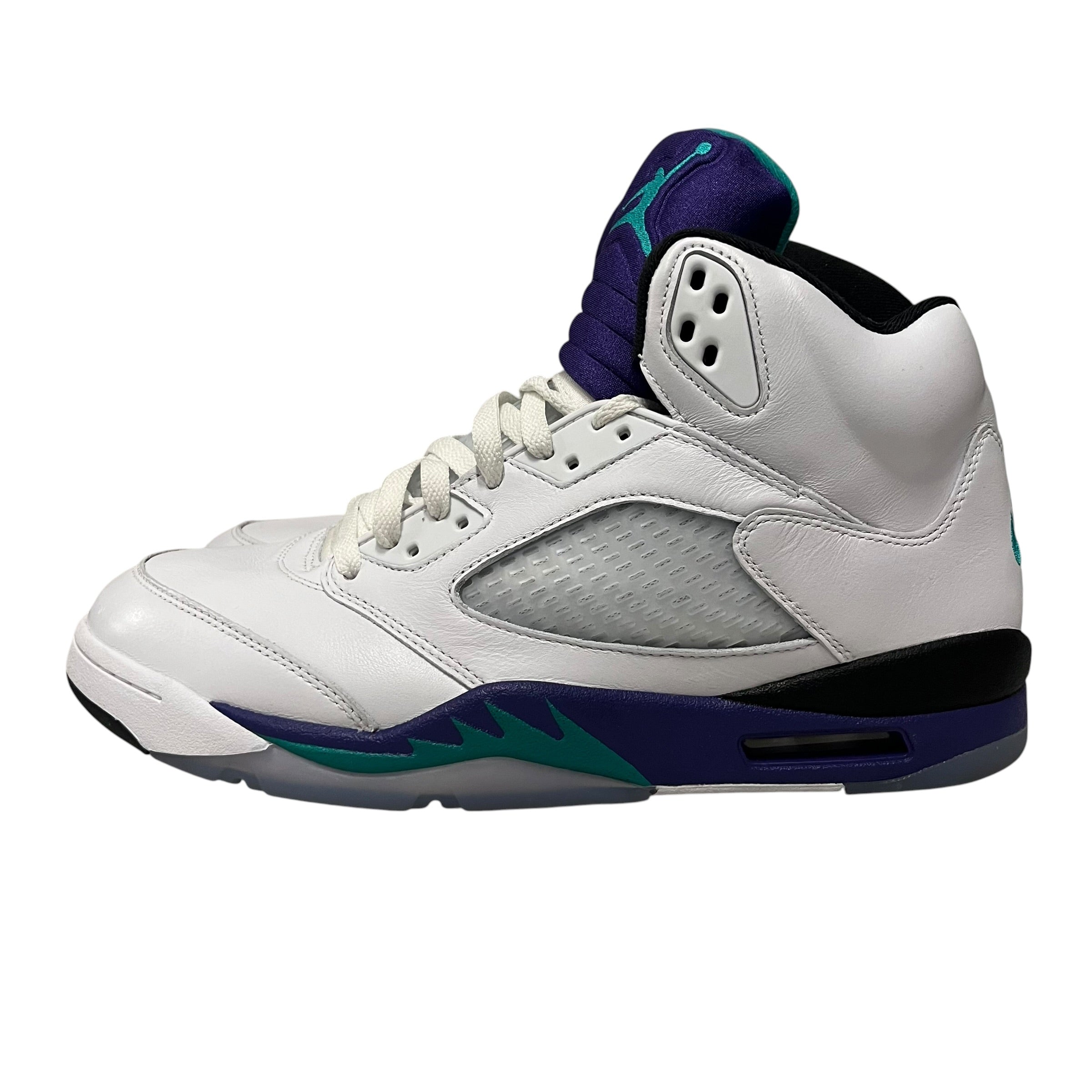 JORDAN BRAND/Hi-Sneakers/US 12/Leather/WHT/jordan 5 grape wht shoes view 3