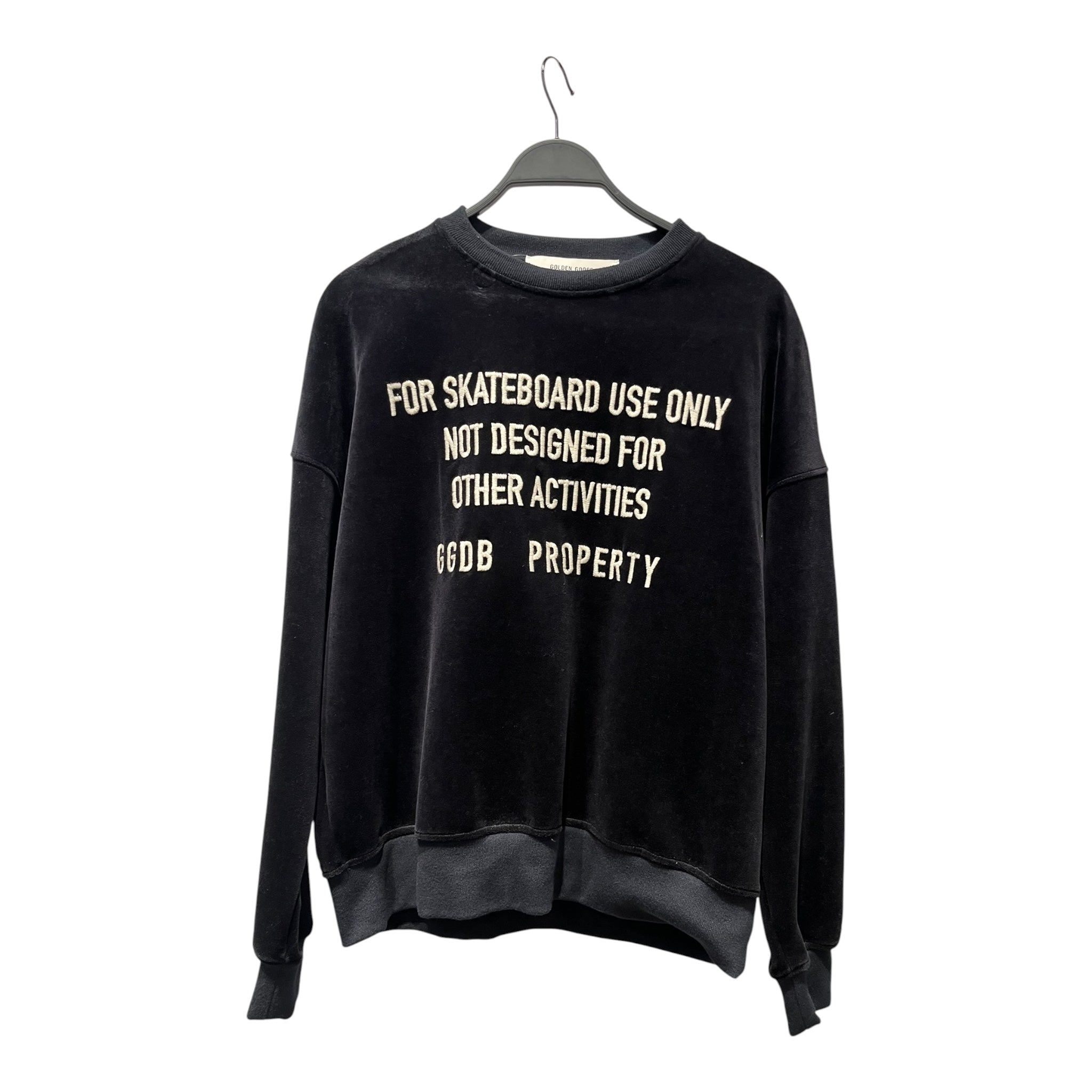 GOLDEN GOOSE/Sweater/S/BLK/FOR SKATEBOARDS ONLY SWEATER view 1