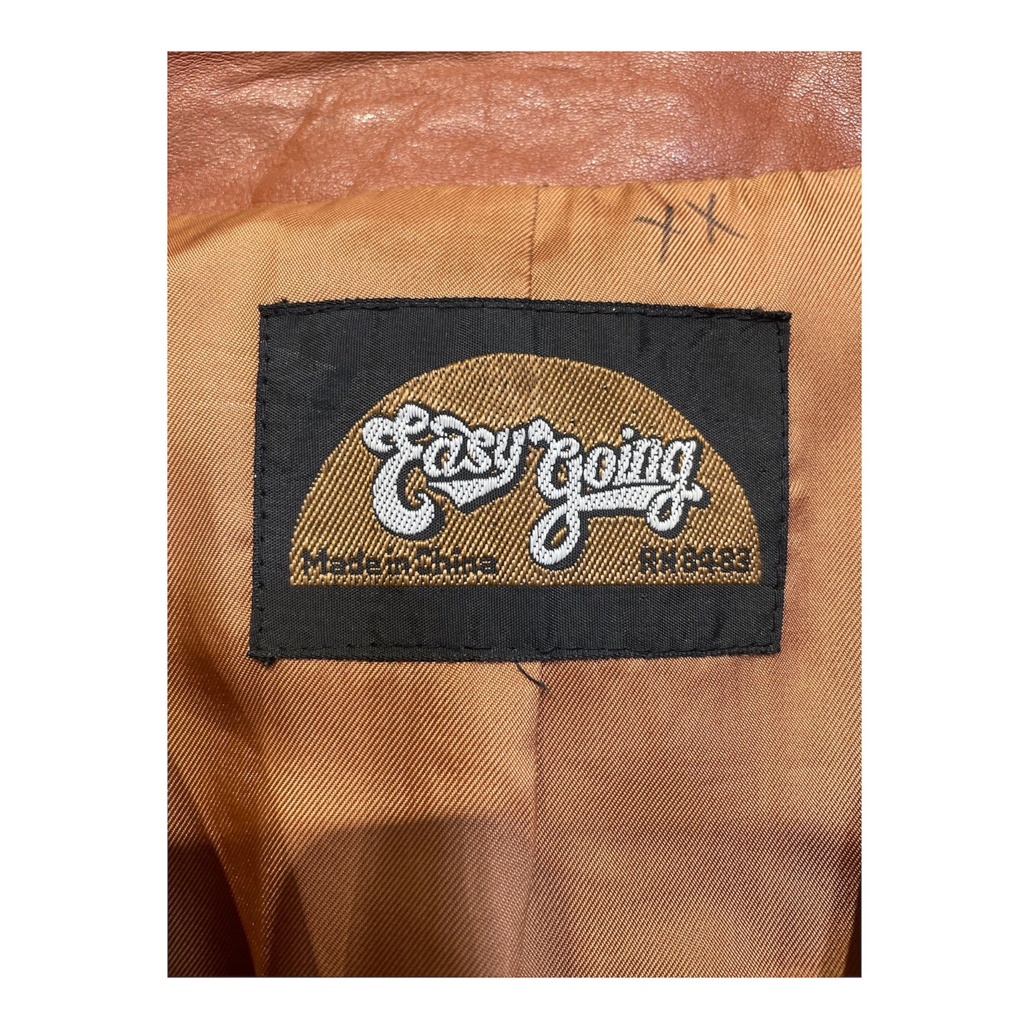 easy going/Leather Jkt/M/Leather/CML/rn# 8483 view 3