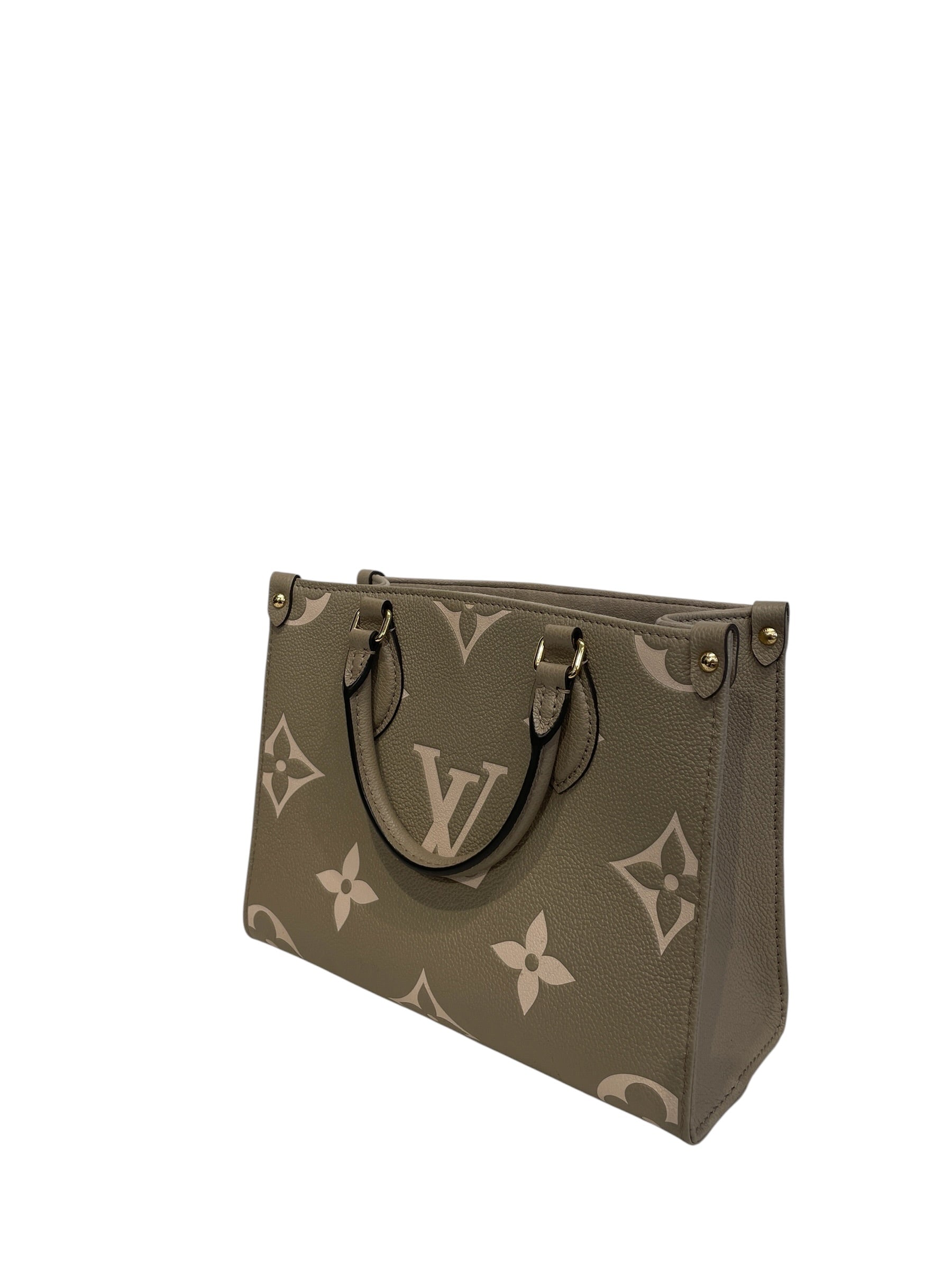 LOUIS VUITTON/Cross Body Bag/Monogram/Leather/GRY/LV OnTheGo PM Dove Gray Cream view 2