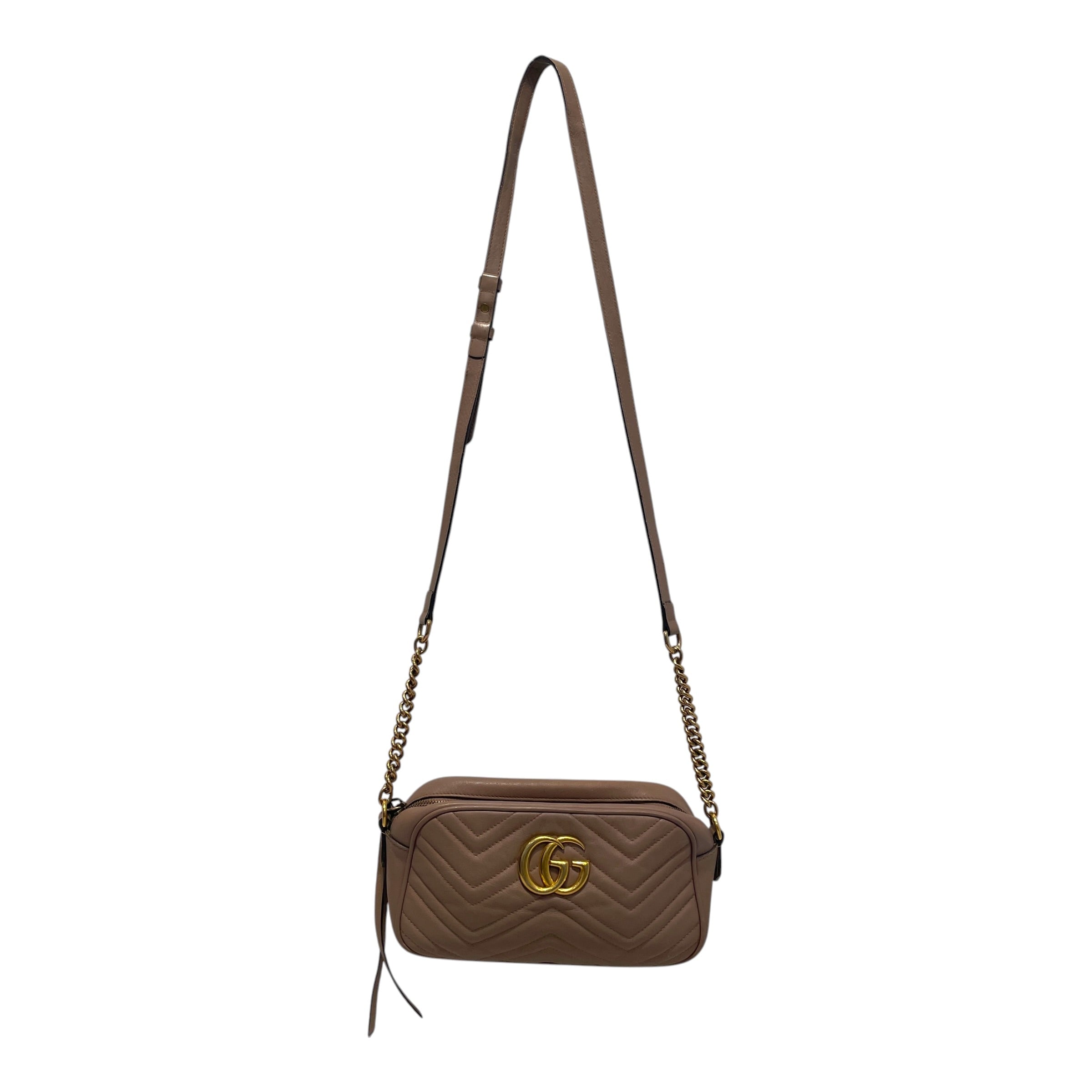 GUCCI/Cross Body Bag/Leather/PNK/Gucci Marmont view 1