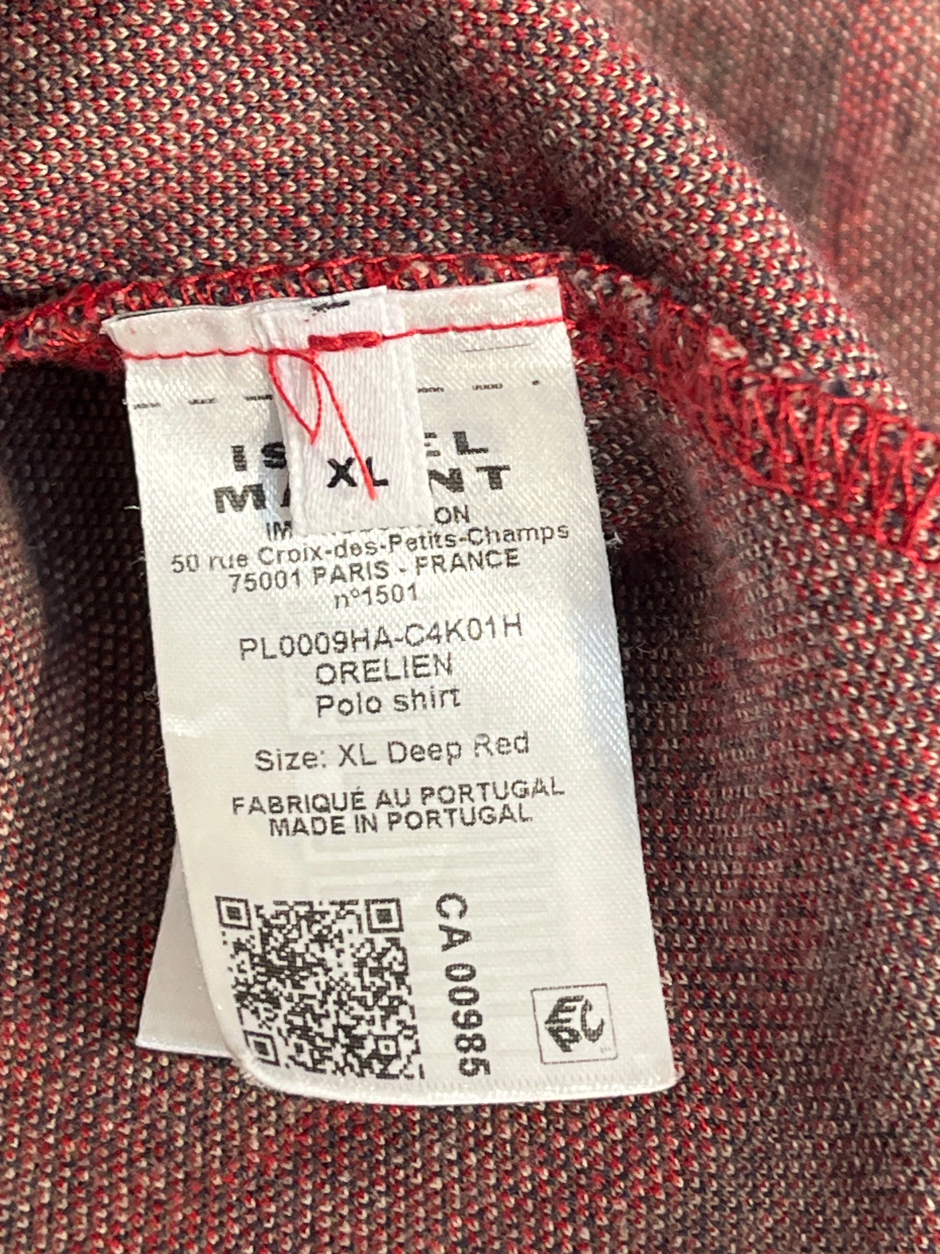 ISABEL MARANT/LS Shirt/XL/Cotton/RED/Plaid/IM EMBROIDERED view 4