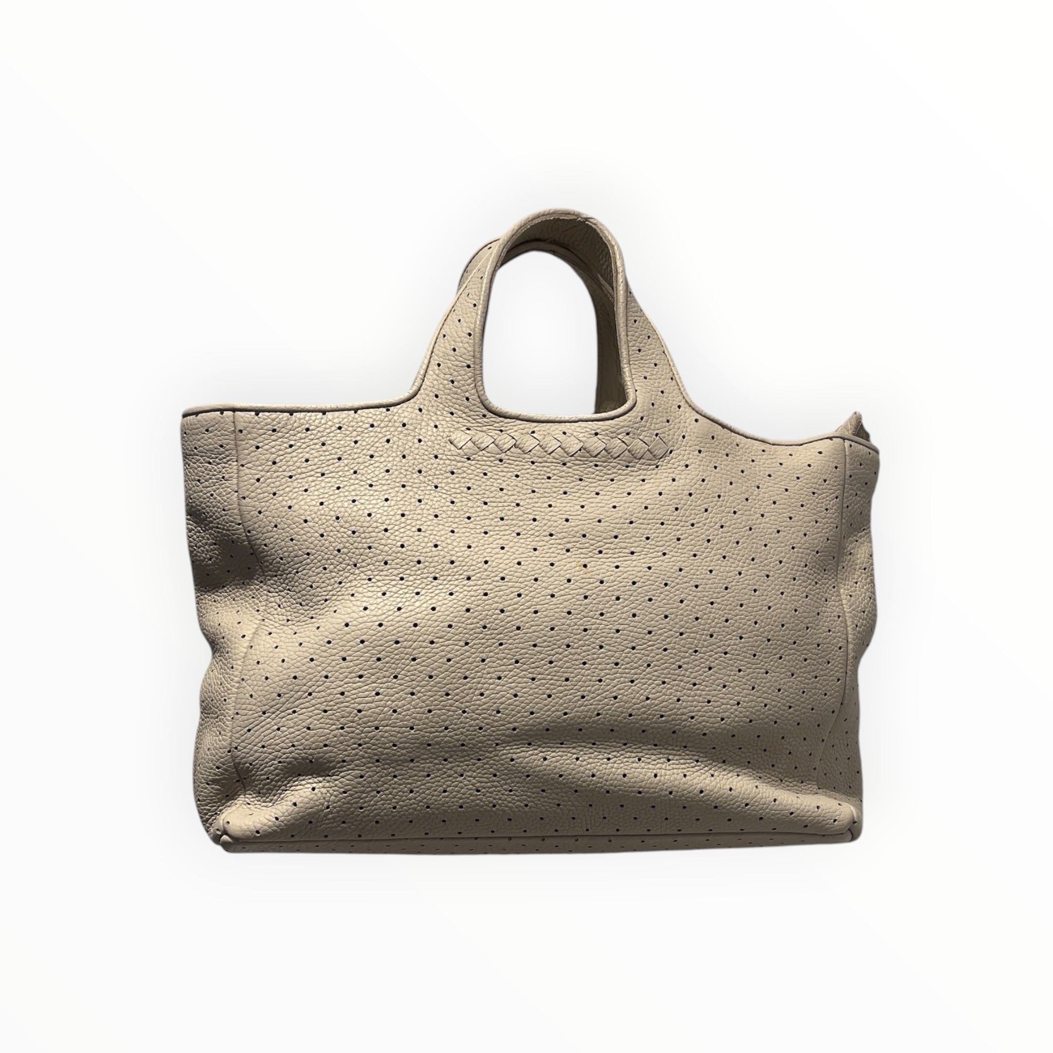 BOTTEGA VENETA/Bag/Leather/CRM/PERFORATED INTRECCIATO TOTE view 2