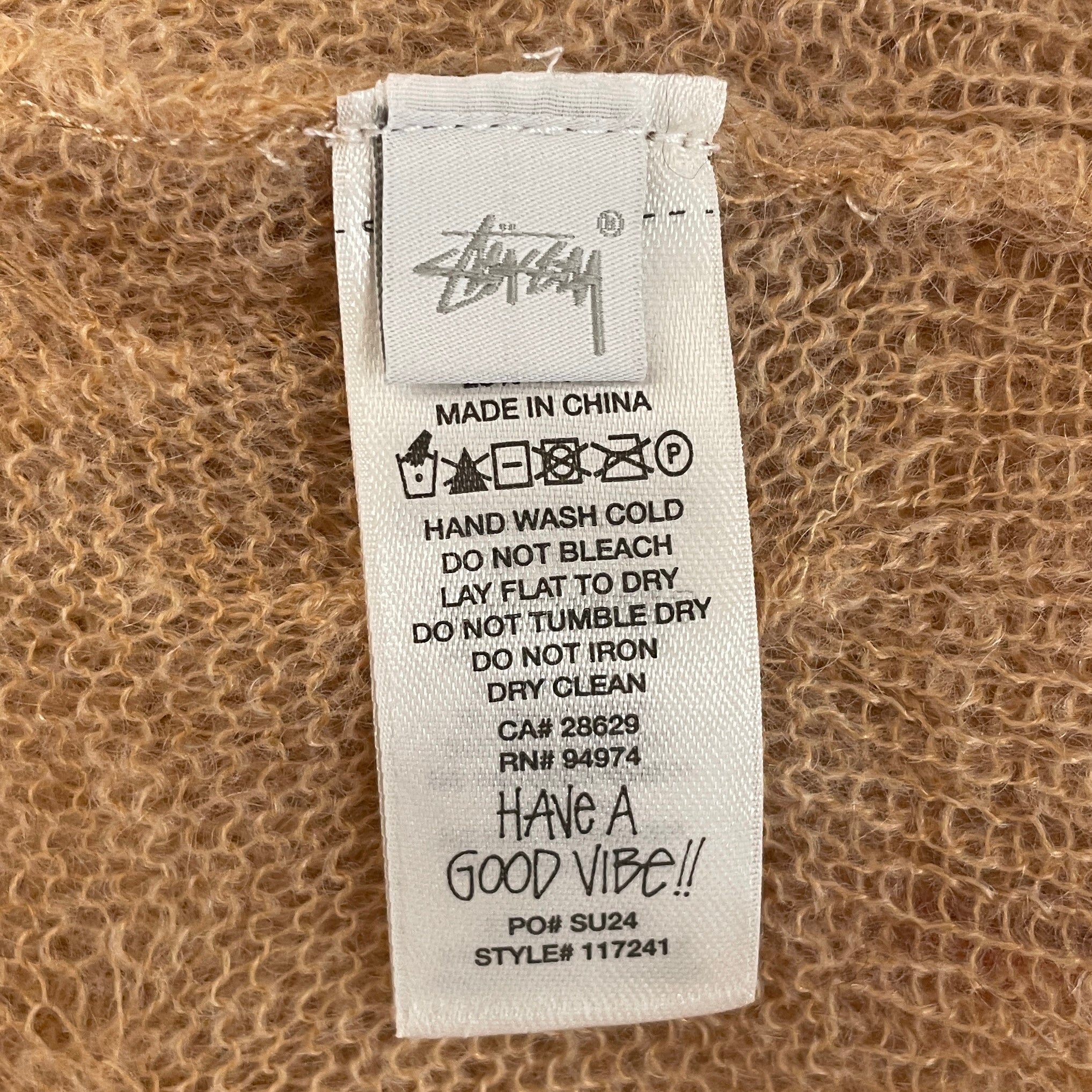 STUSSY/Sweater/L/Acrylic/CML/ view 4