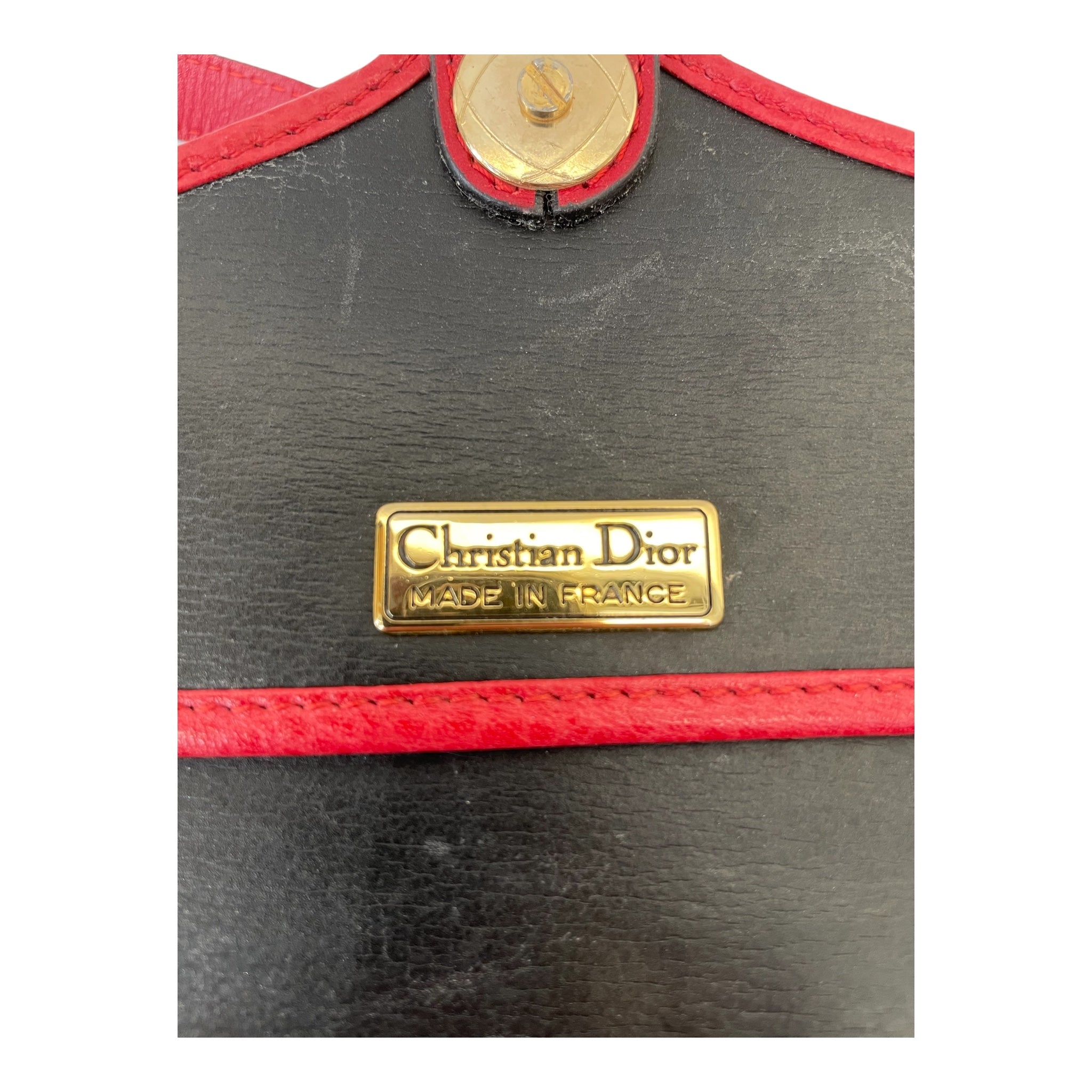 Christian Dior/Bag/Leather/RED/VINTAGE CD SIDEBAG view 7