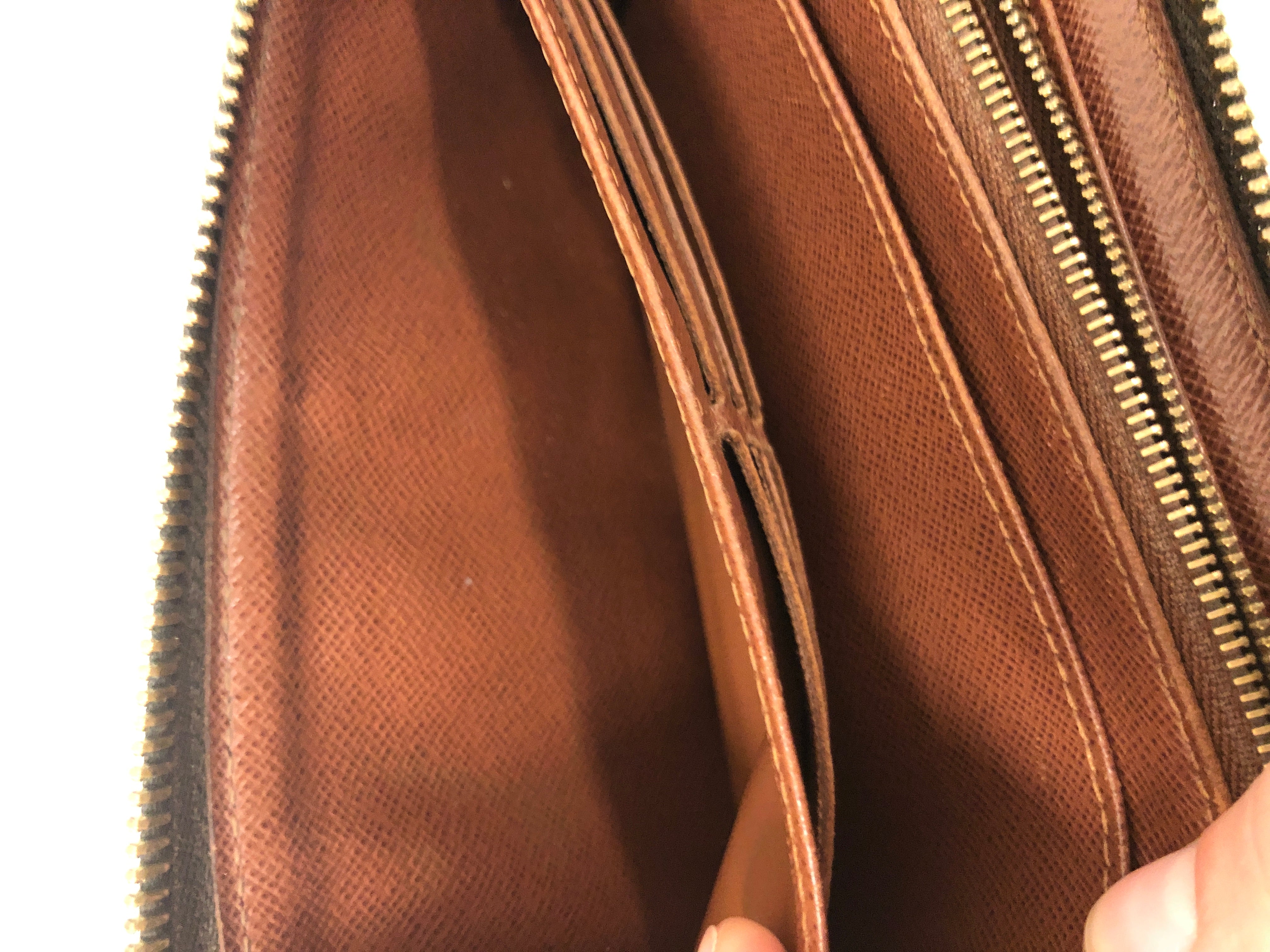 LOUIS VUITTON/Long Wallet/Monogram/Leather/BRW/L's/ view 5