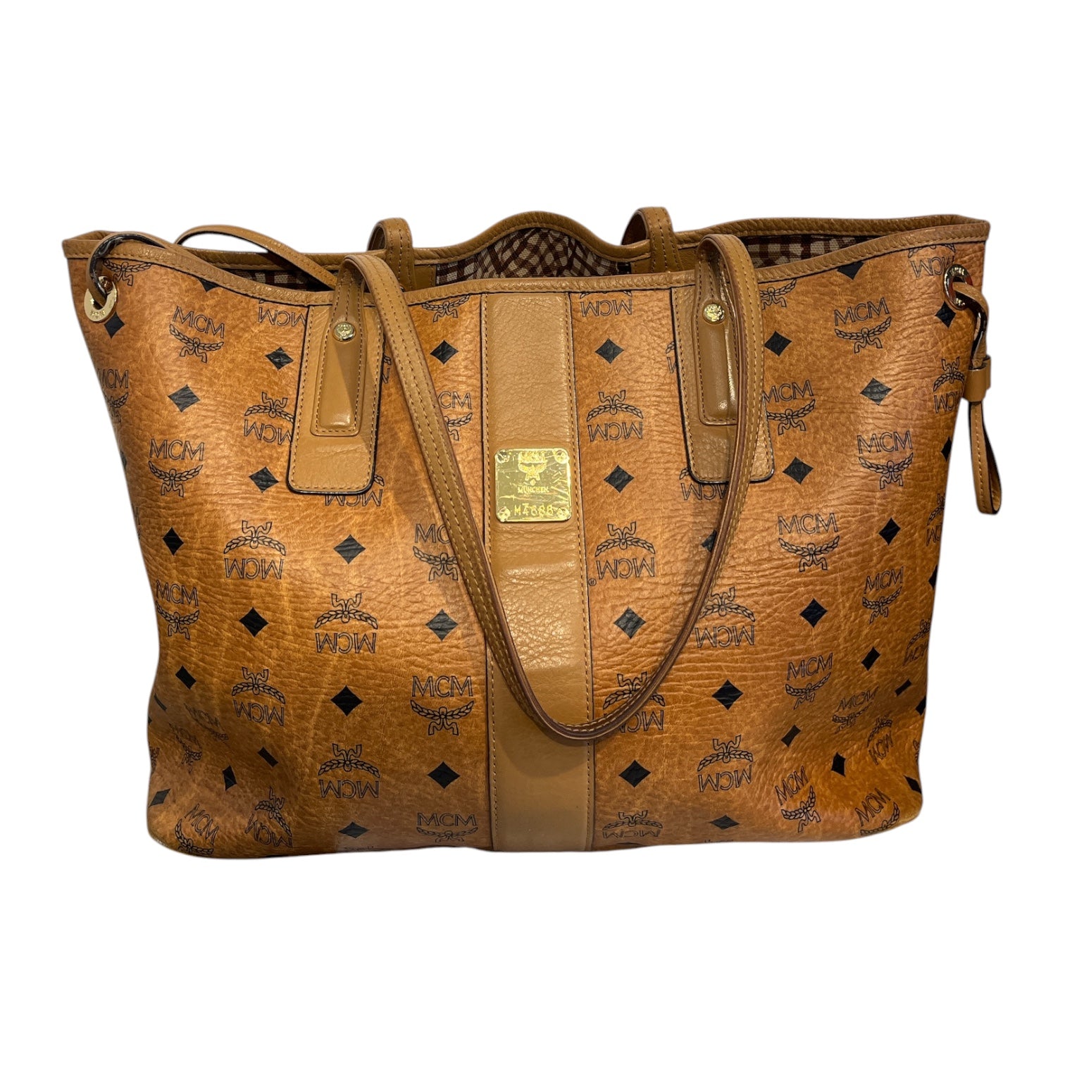 MCM/Tote Bag/Leather/BRW/ view 1