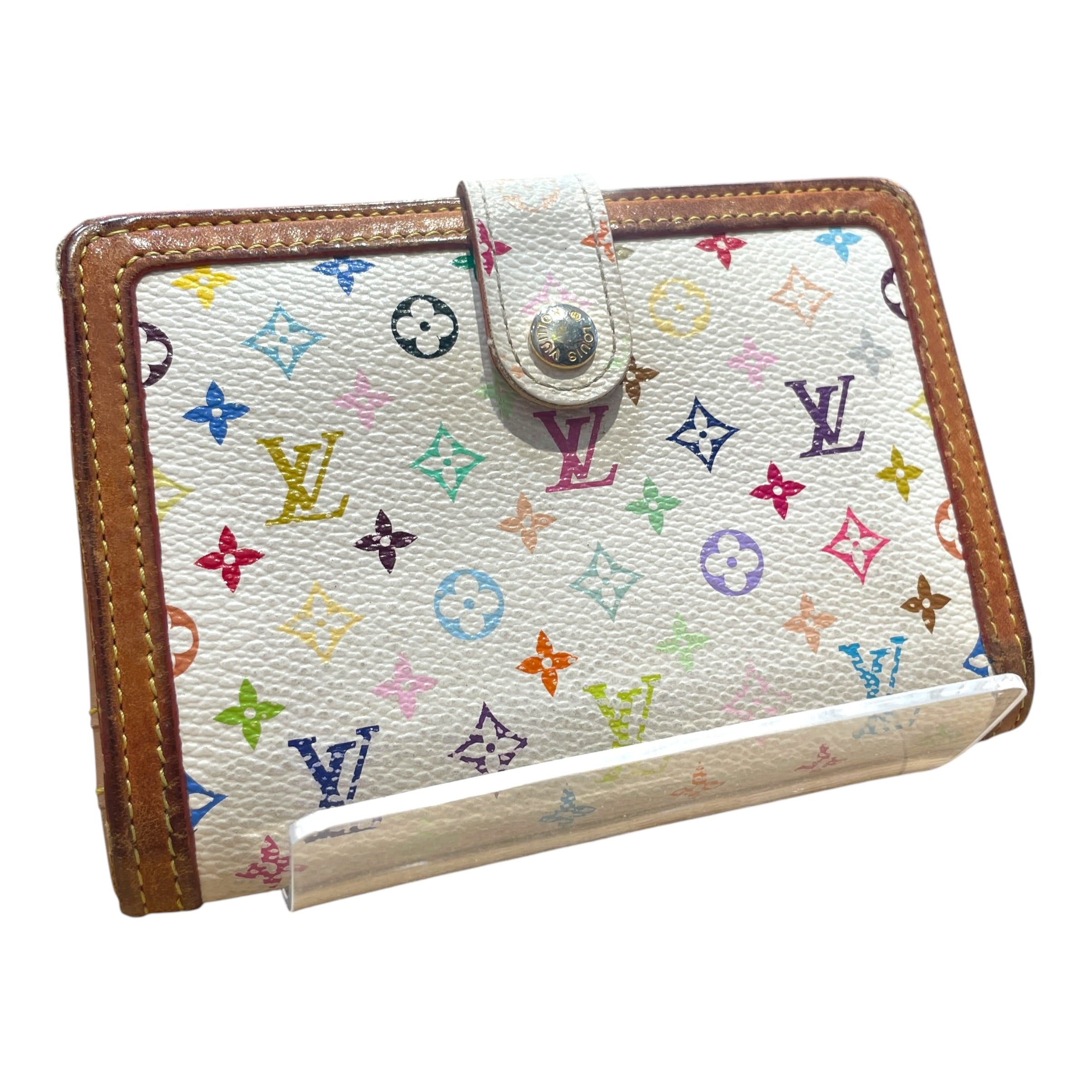 LOUIS VUITTON/Bifold Wallet/Monogram/Leather/MLT/L's/Murakami Trim Snap Bifold view 1
