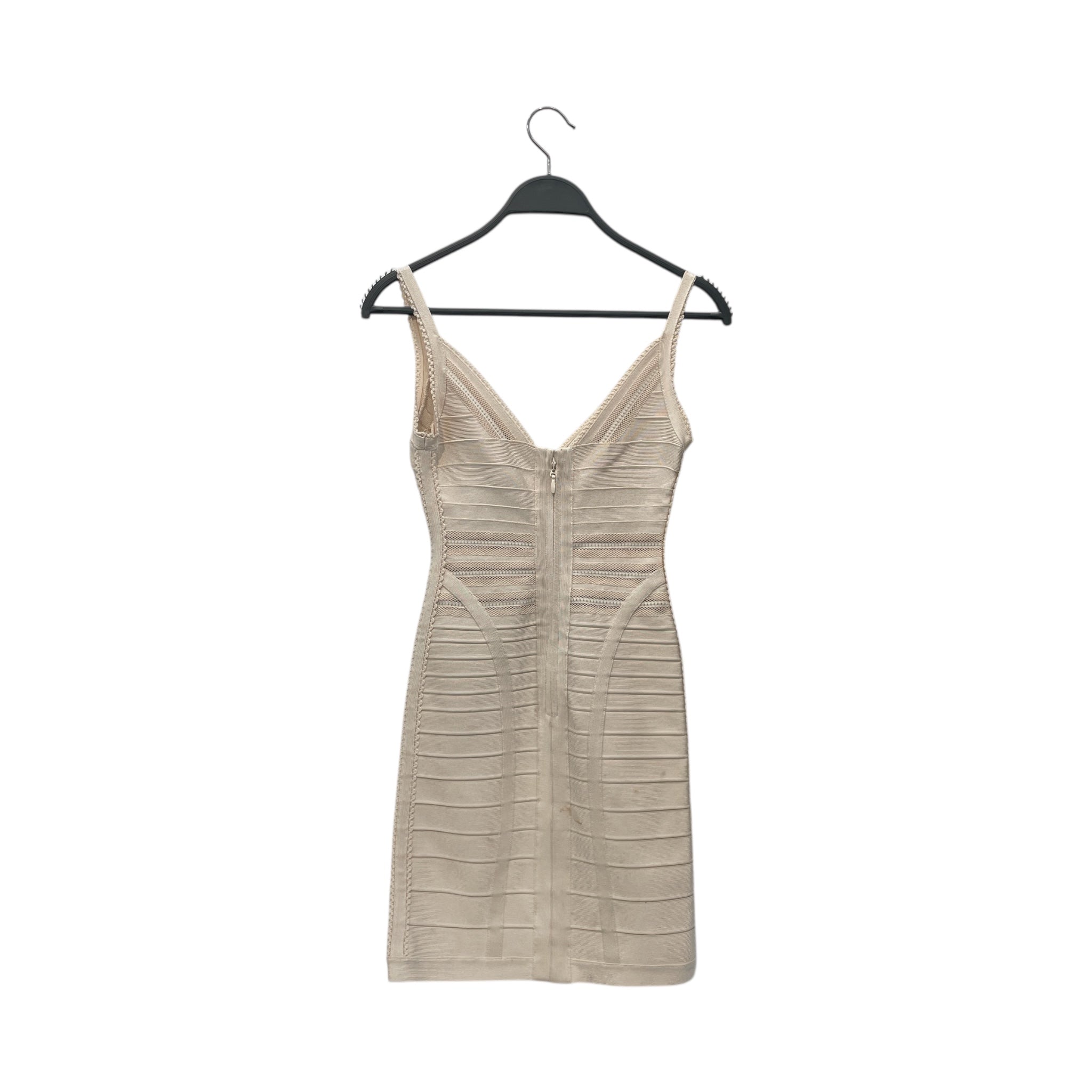 Herve Leger/Dress/XXS/Polyester/CRM/BANDAGE DRESS view 2