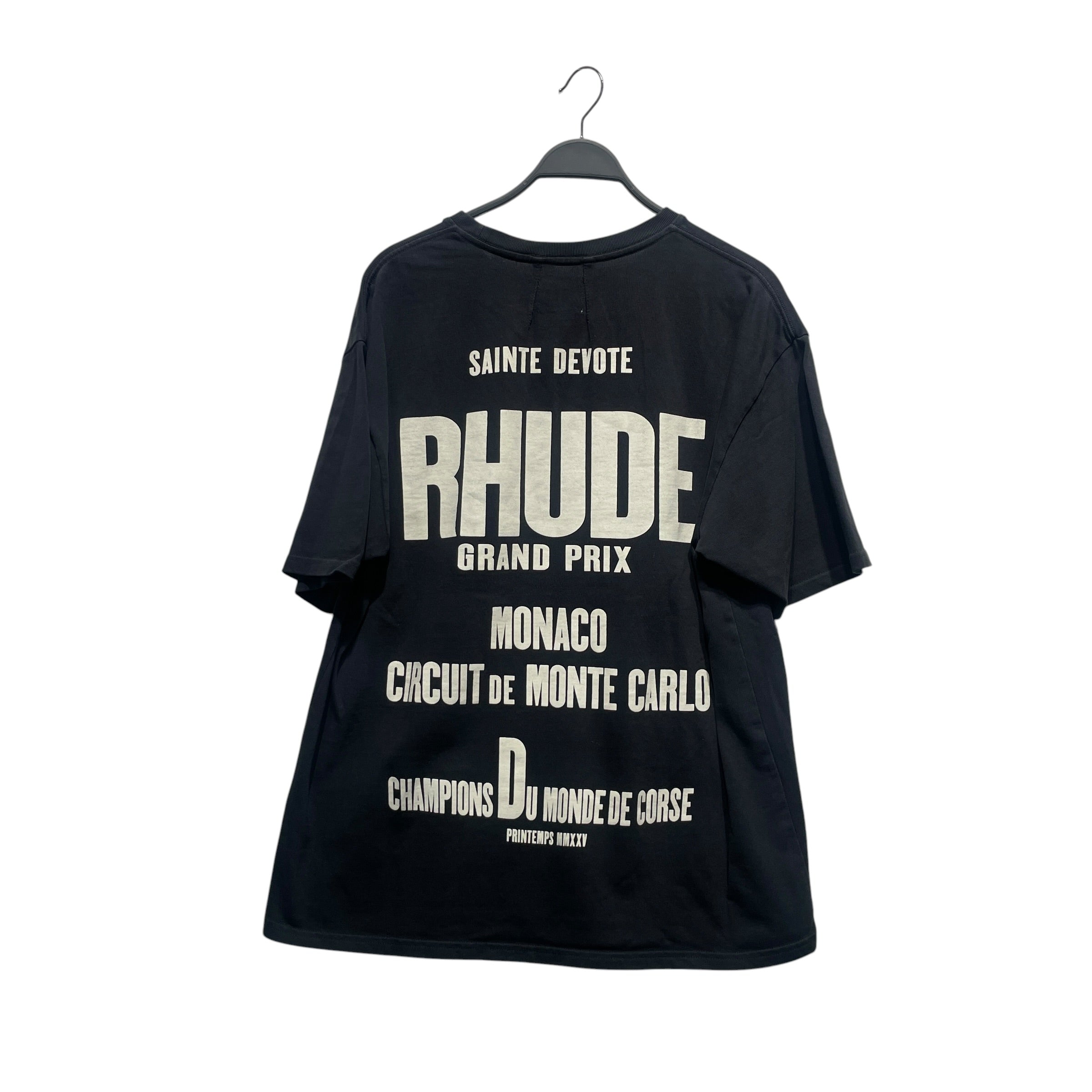 RHUDE/T-Shirt/L/Cotton/BLK/DU MONDE view 2