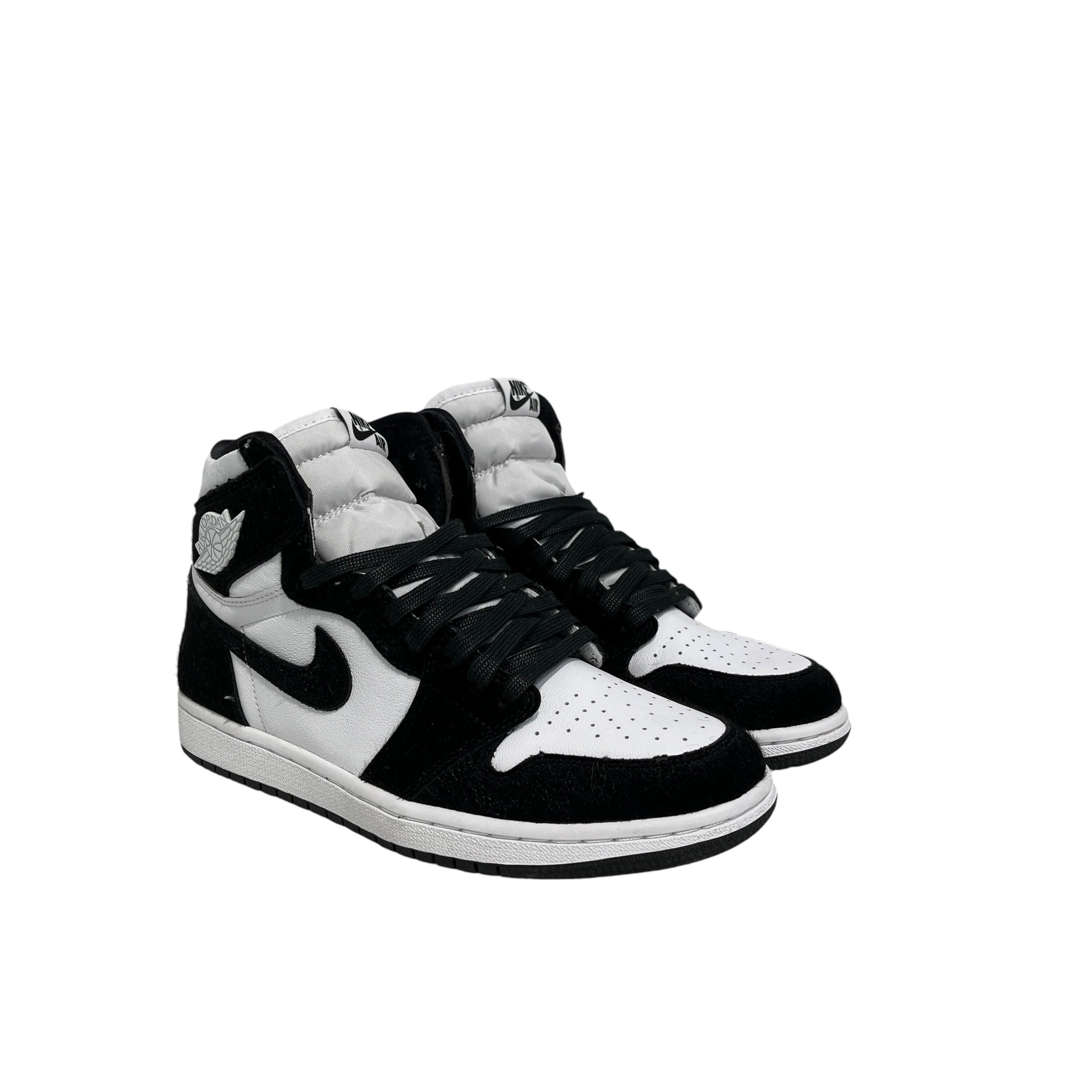 JORDAN BRAND/Hi-Sneakers/US 8.5/Leather/BLK/pony hair jordan 1 view 1