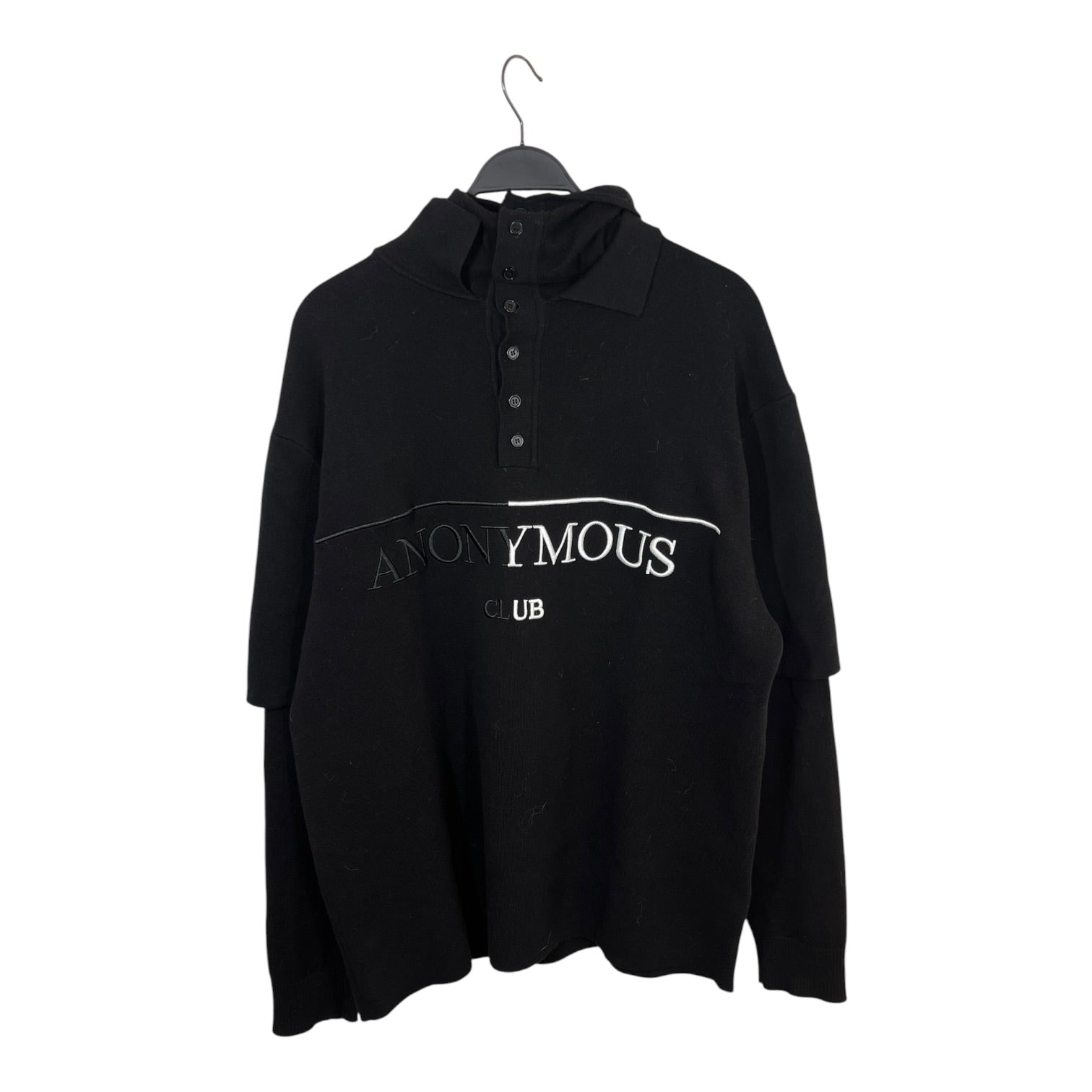 ANONYMOUS CLUB/Polo Shirt/M/Polyester/BLK/Pullover/Skully Heritage Polo view 1
