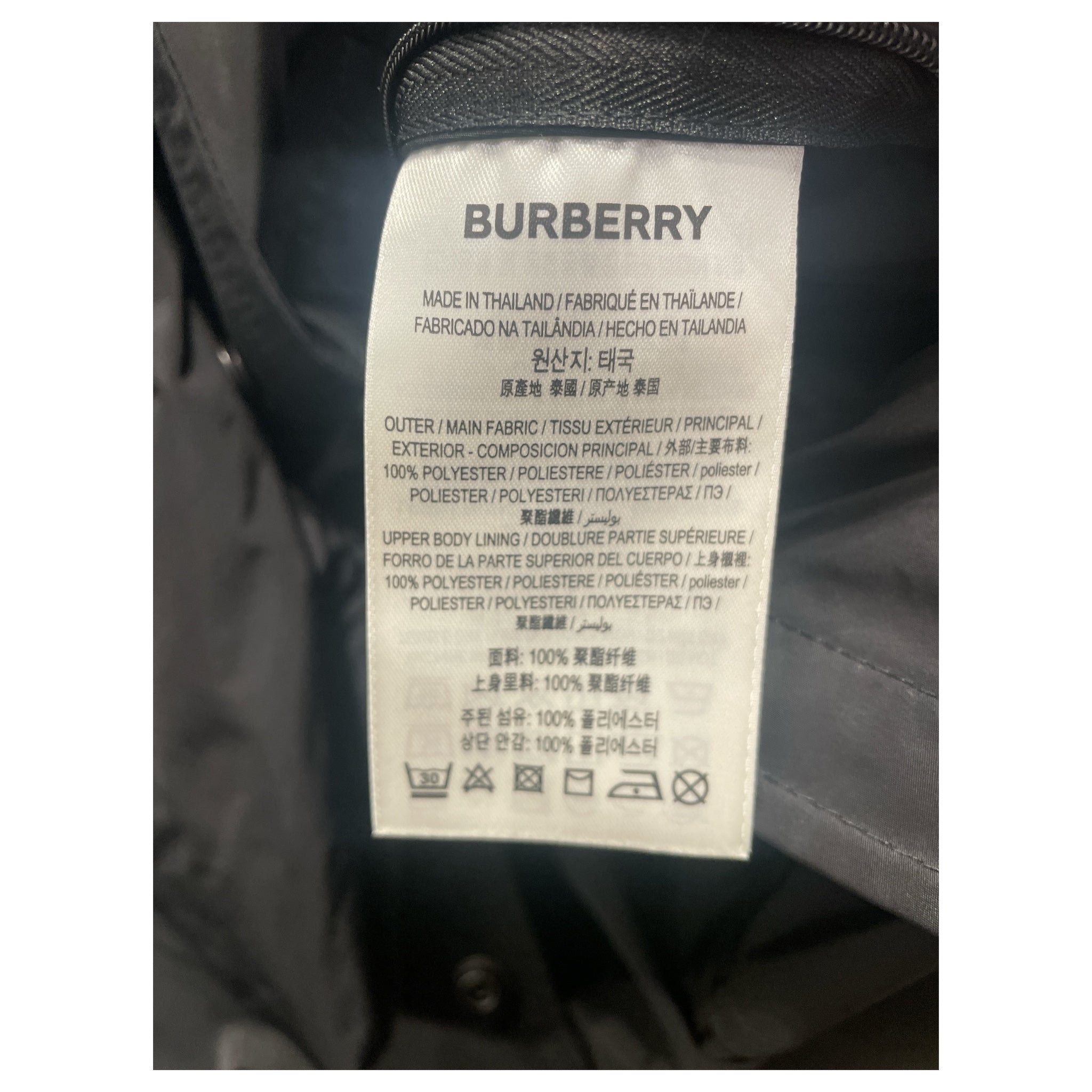BURBERRY LONDON/Windbreaker/46/Nylon/BLK/ view 4