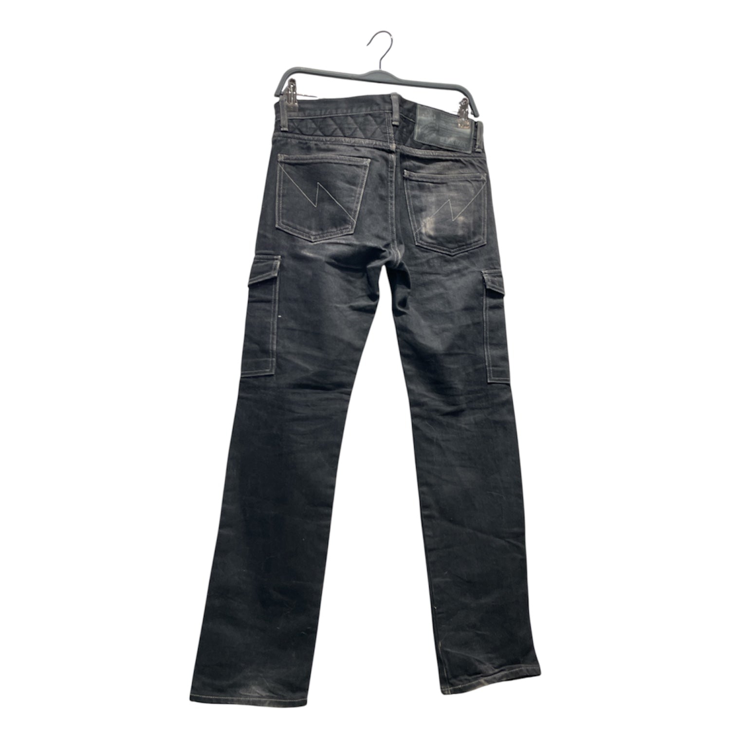 NEIGHBORHOOD/Straight Pants/S/Cotton/BLK/Black BKI Cargo Pockets Jeans view 2