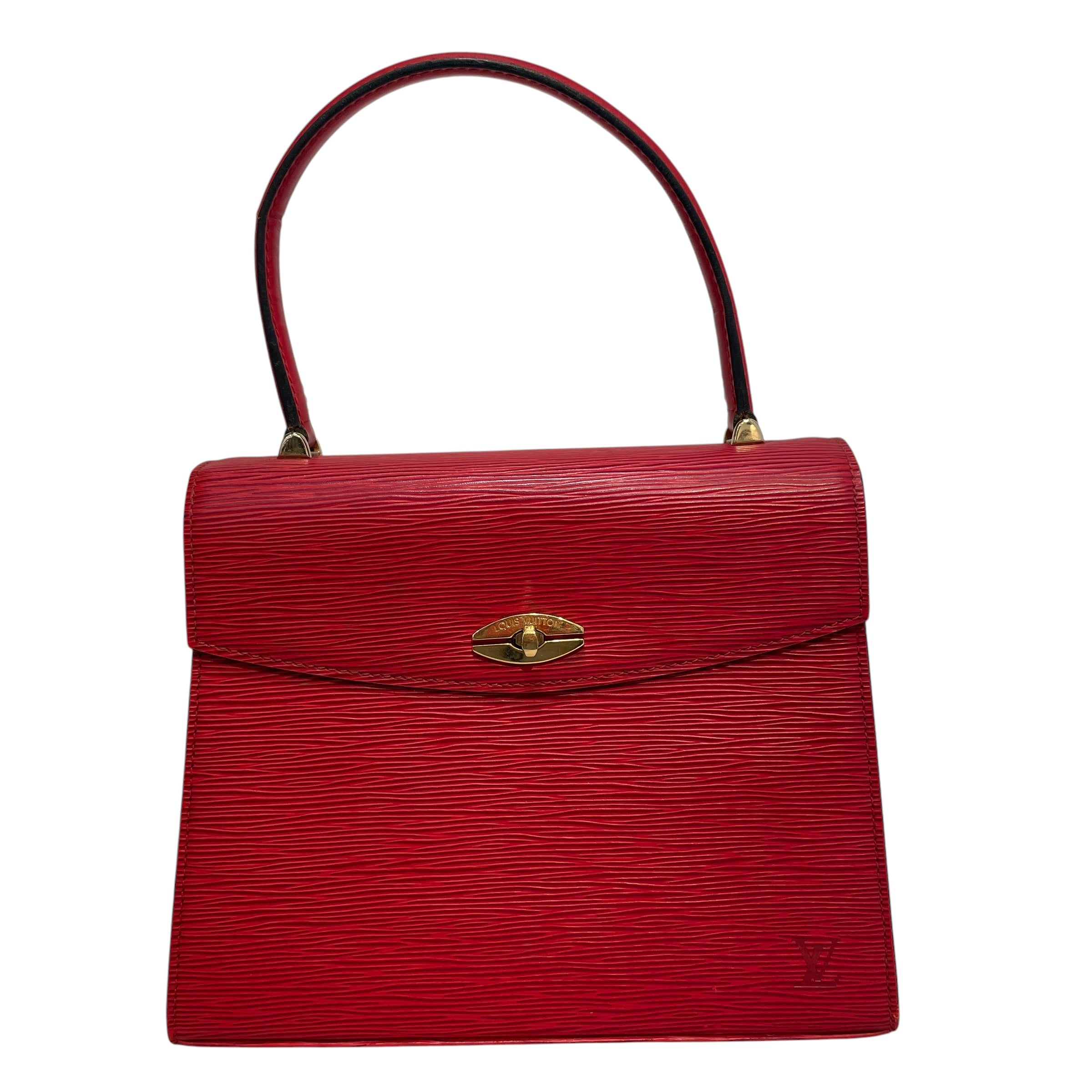 LOUIS VUITTON/Hand Bag/Leather/RED/Epi Malesherbes Handbag view 1