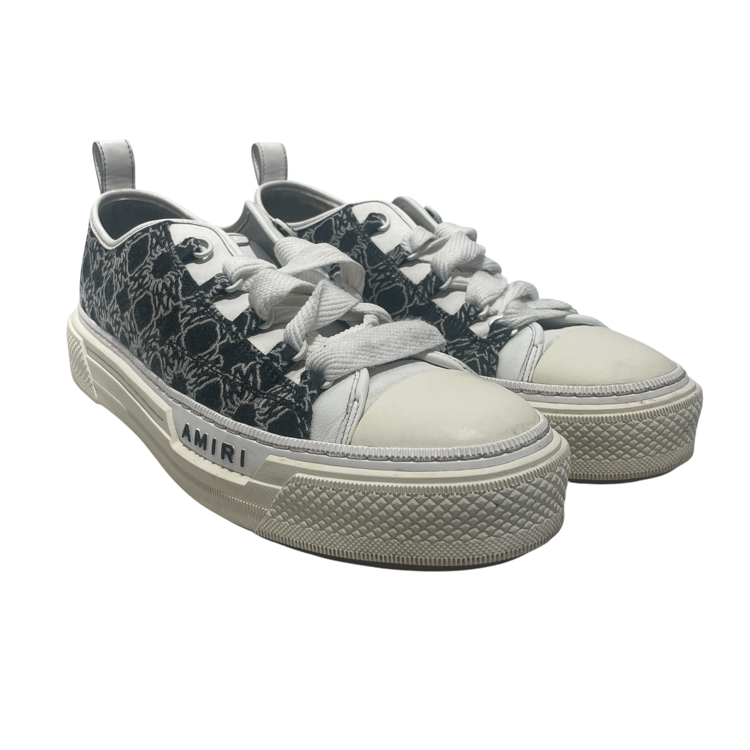 AMIRI/Low-Sneakers/US 13/Cotton/WHT/ view 1