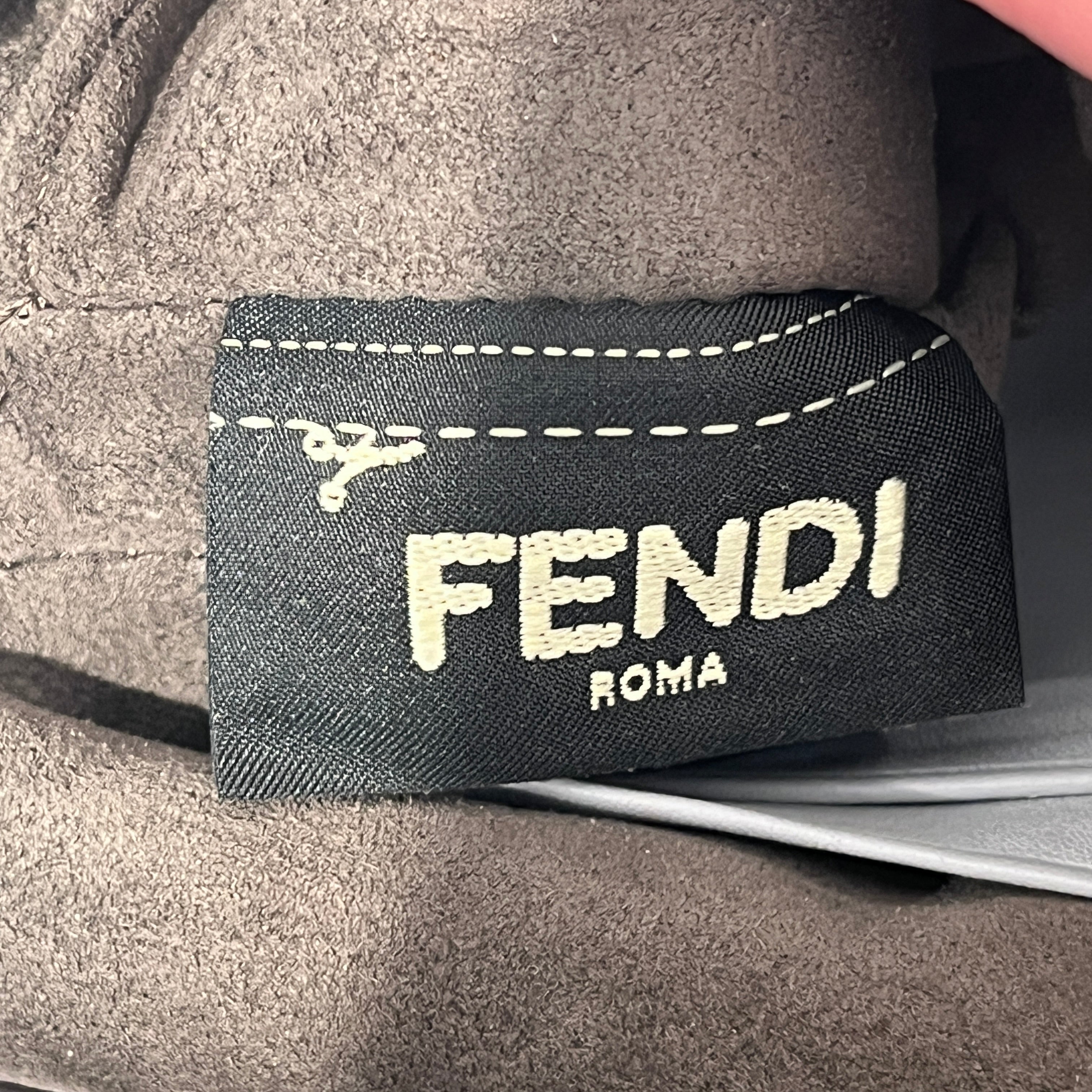 FENDI/Cross Body Bag/Leather/GRY/hardware view 6