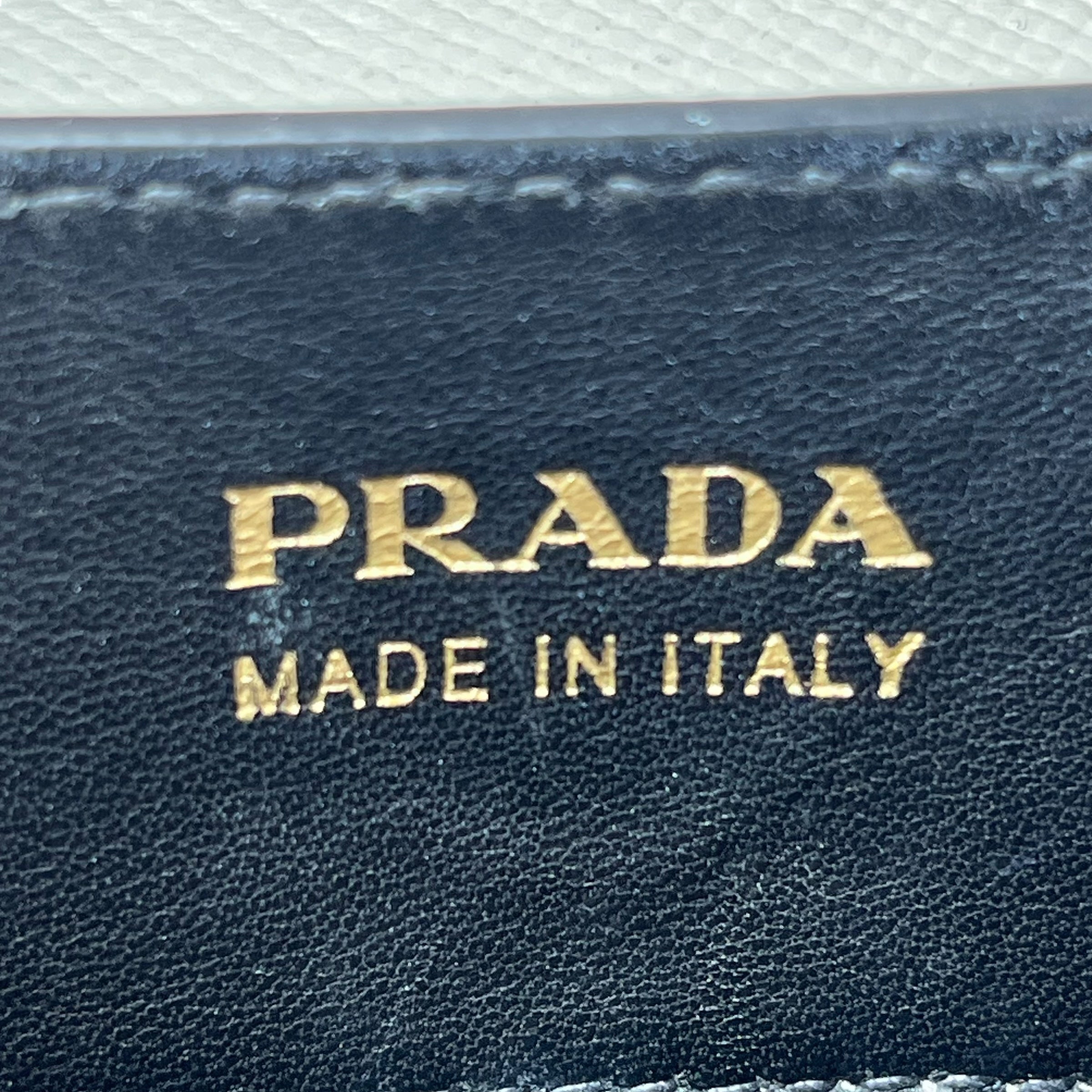 PRADA/Bag/Leather/WHT/DOUBLE HANDBAG view 3