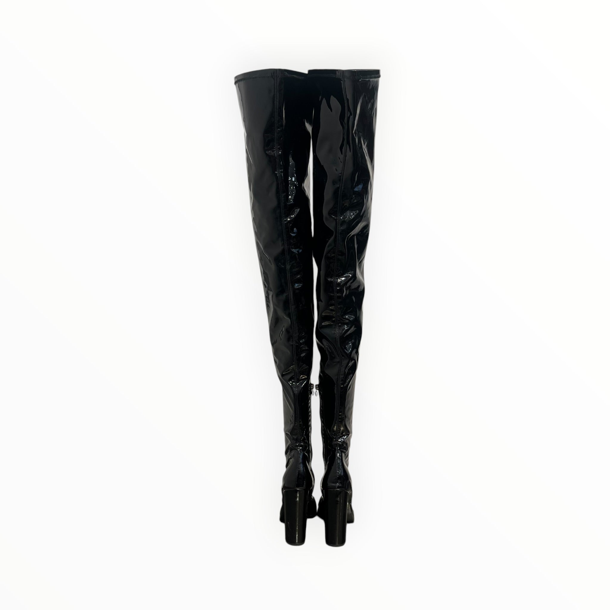 PHILIPP PLEIN/Boots/EU 40/Faux Leather/BLK/Thigh High view 3