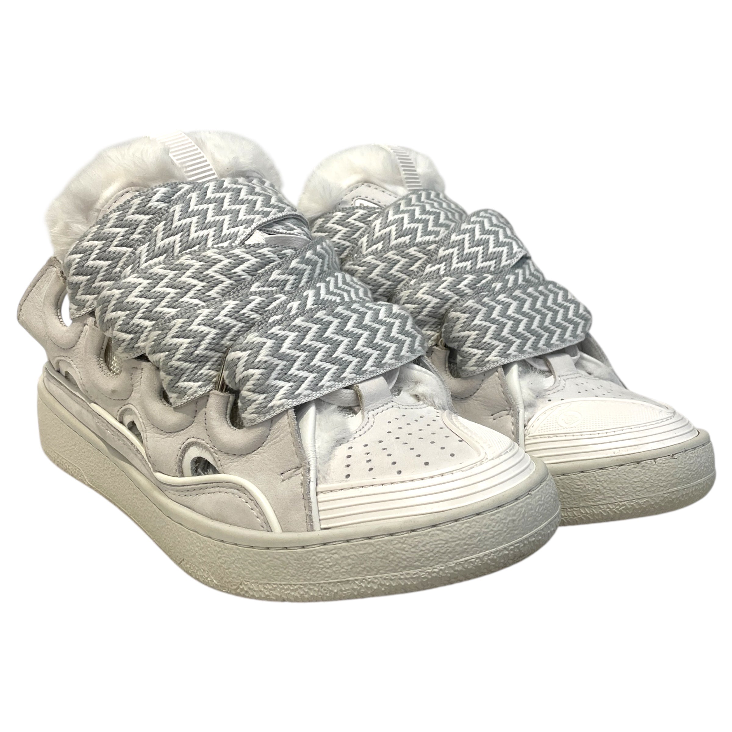 LANVIN/Low-Sneakers/EU 37/Leather/WHT/ view 1