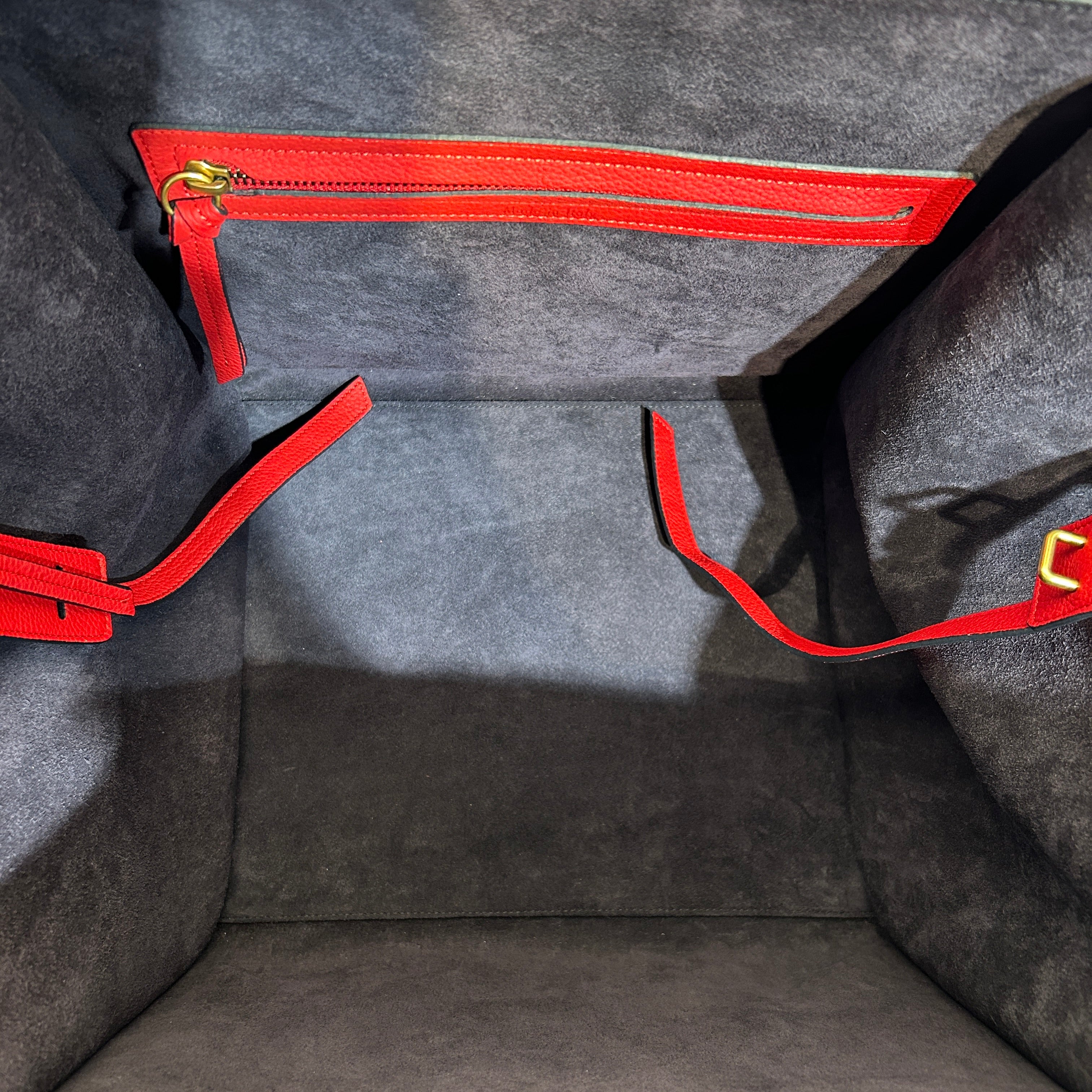 CELINE/Luggage/Leather/RED/luggage mini red view 5