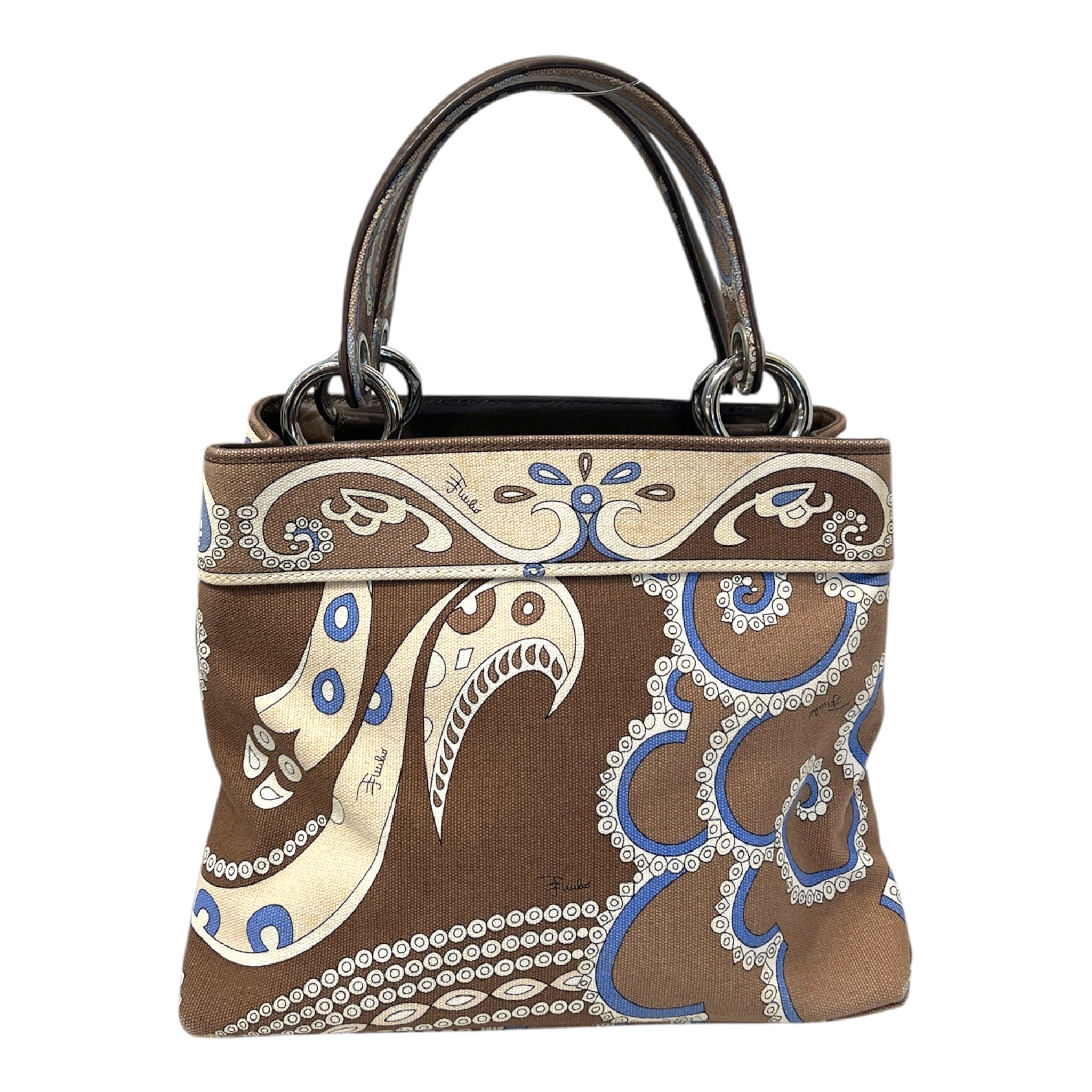 EMILIO PUCCI/Hand Bag/Paisley/Cotton/BRW/ view 1