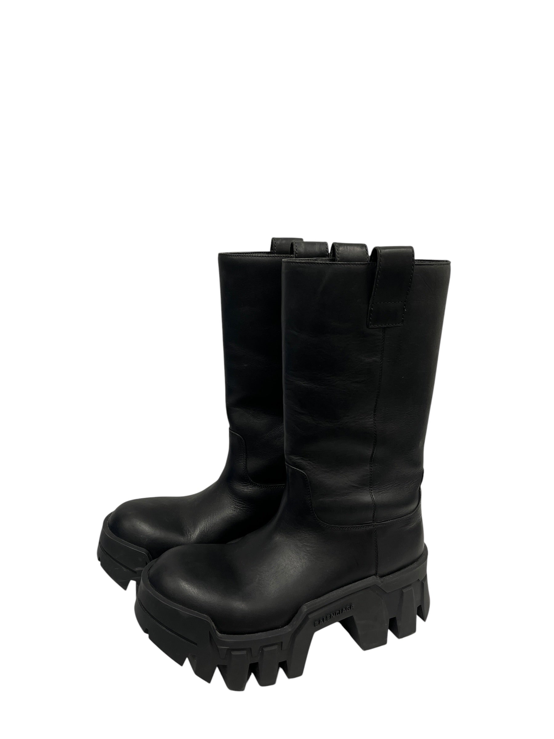 BALENCIAGA/Boots/EU 39/Leather/BLK/Bulldozer Boots view 2